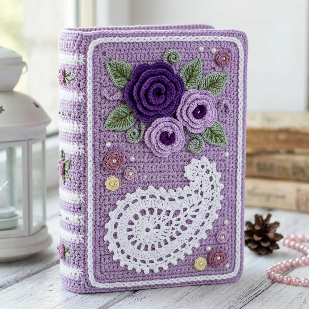 Lavender Dreams Book Sleeve Crochet Pattern