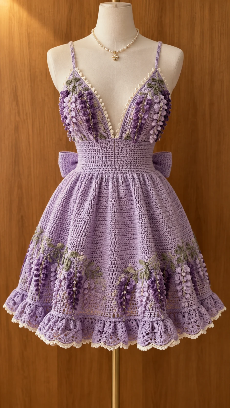 Lavender Wisteria Dress Crochet Pattern