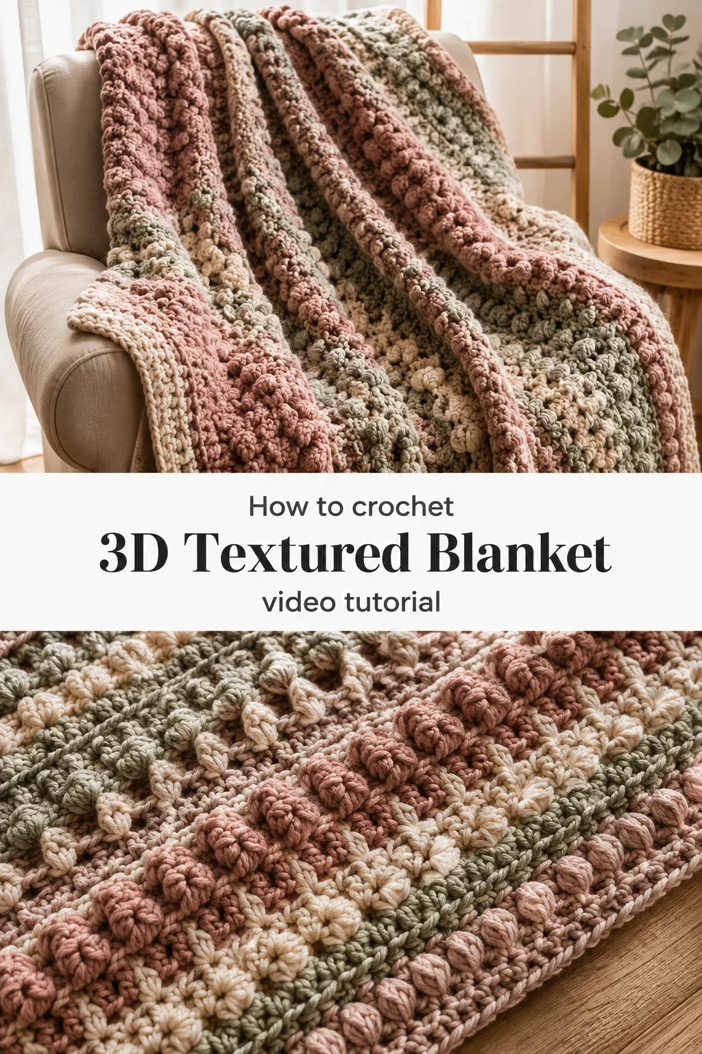Crochet 3D Blanket: A Stunning Textured Masterpiece