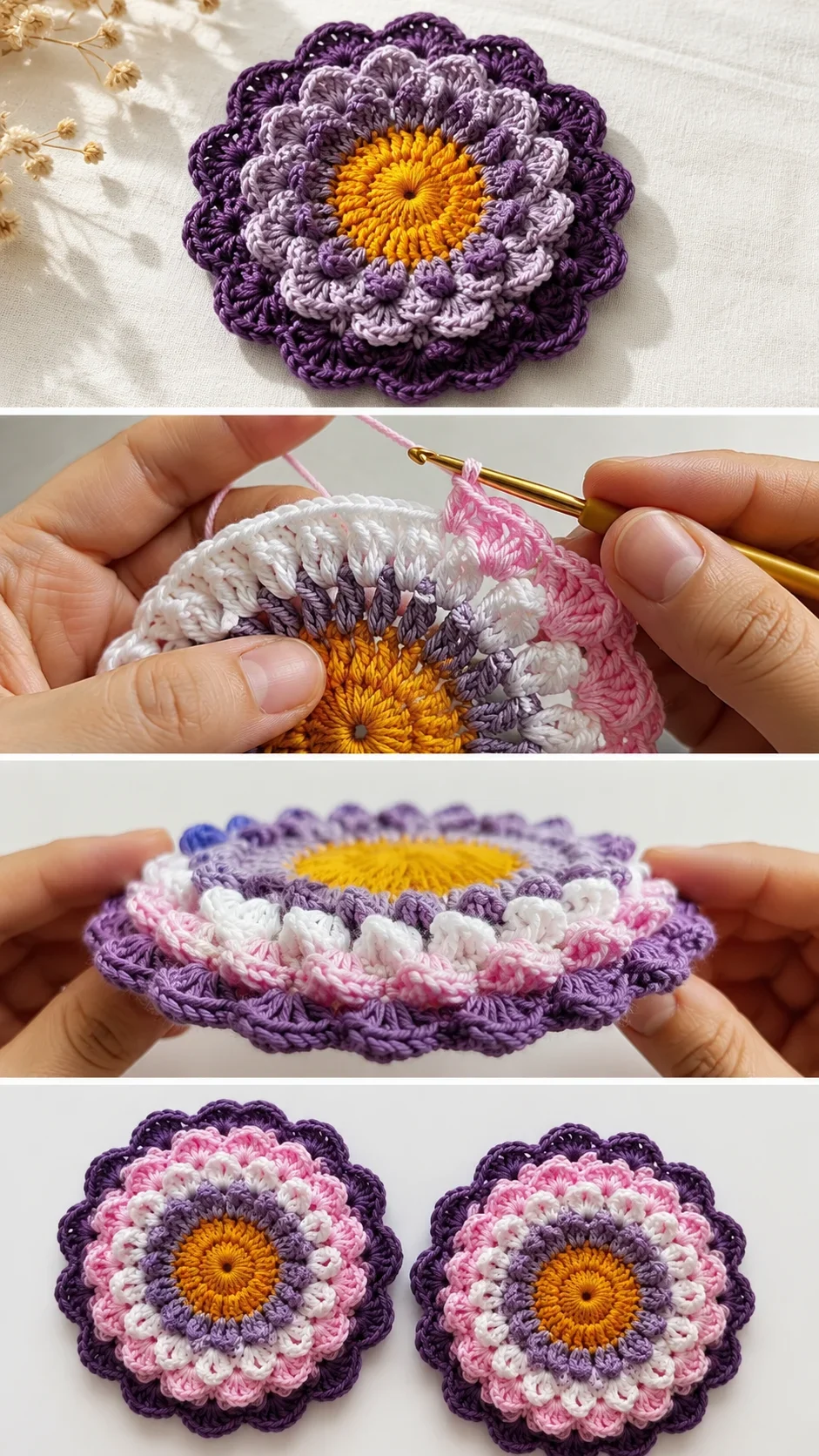 Crochet 3D Blanket: A Stunning Textured Masterpiece pattern
