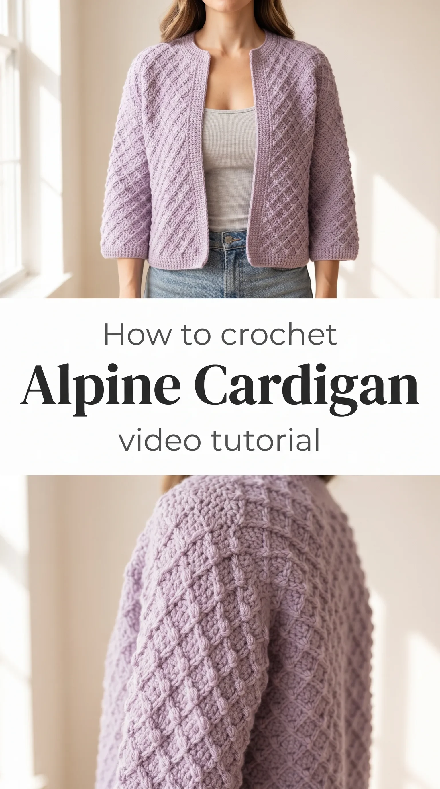 Crochet Alpine Cardigan: A Chic and Timeless Layer