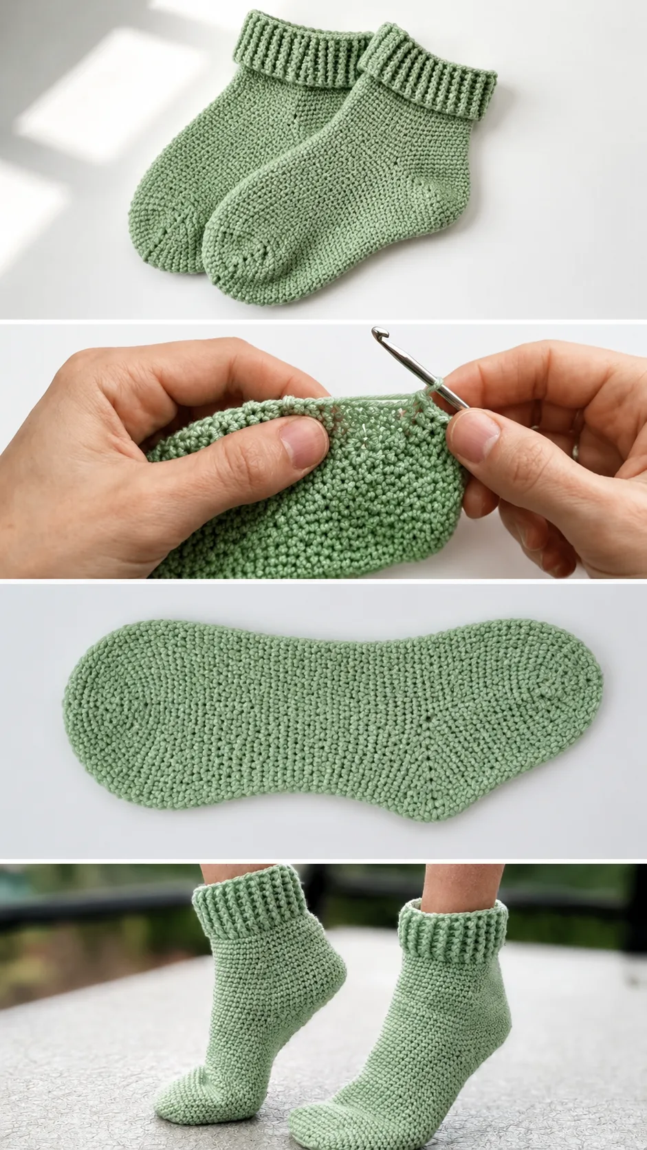 Crochet Ankle Socks: A Cozy Handmade Essential pattern