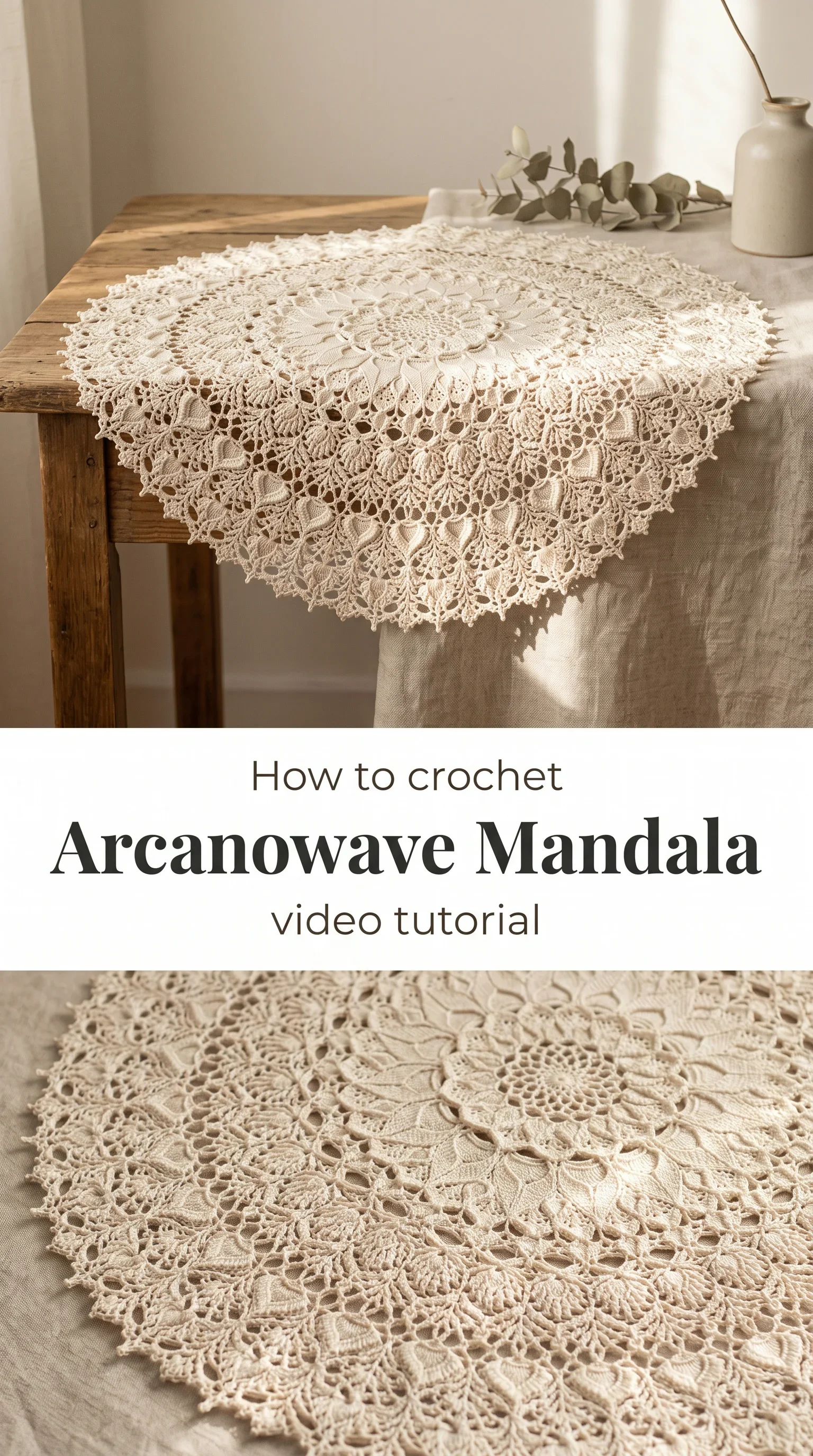 Crochet Arcanowave Mandala: A Timeless Lace Masterpiece
