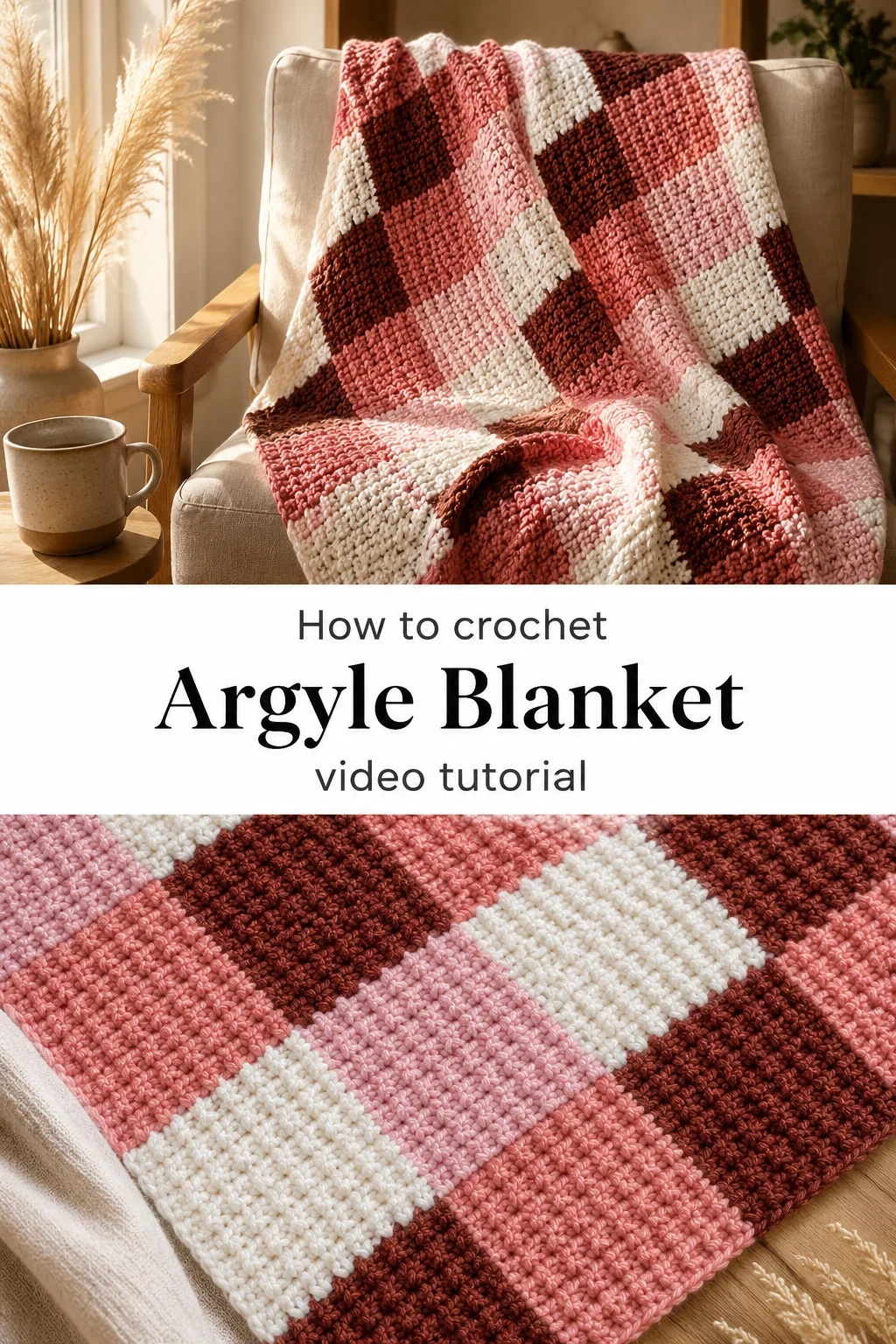 Crochet Argyle Blanket: A Timeless Handmade Treasure