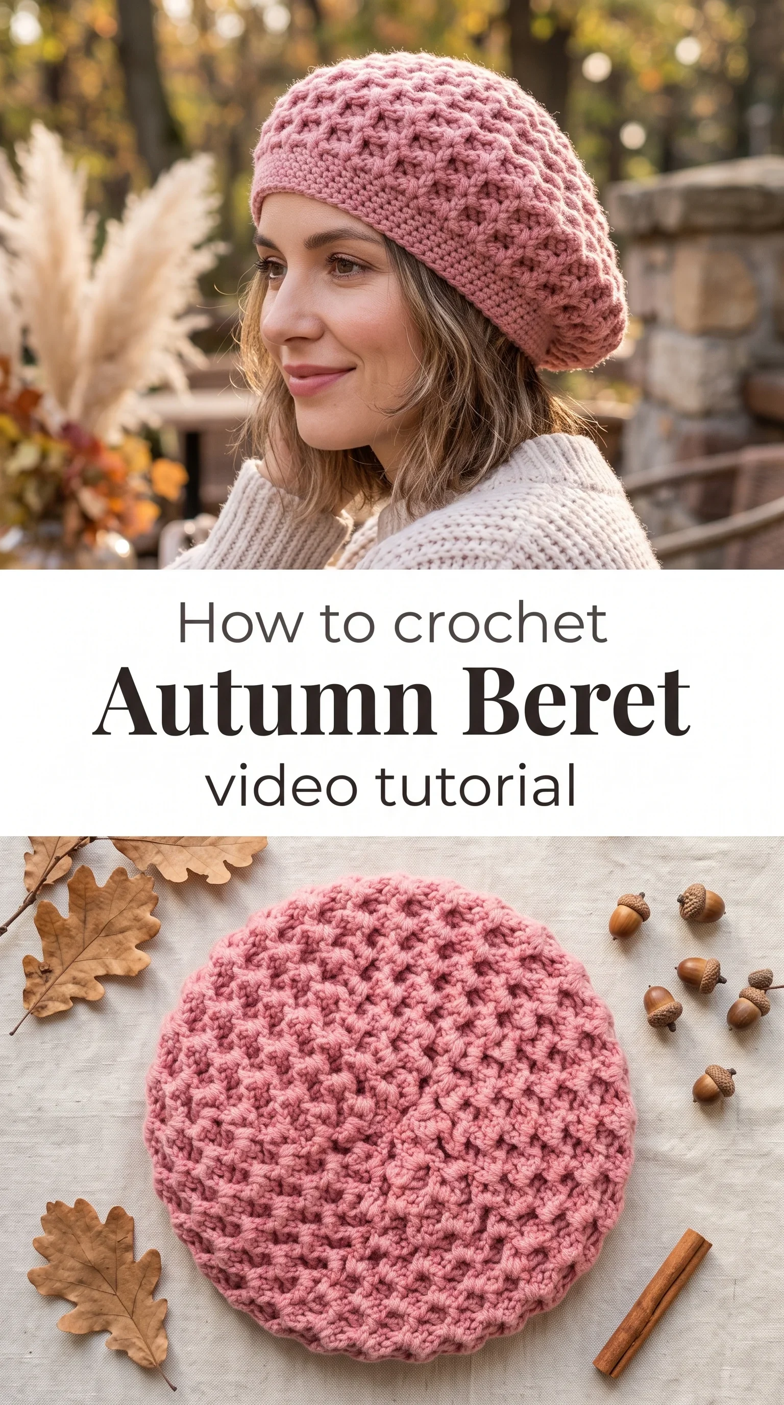 Crochet Autumn Beret: A Chic and Timeless Classic