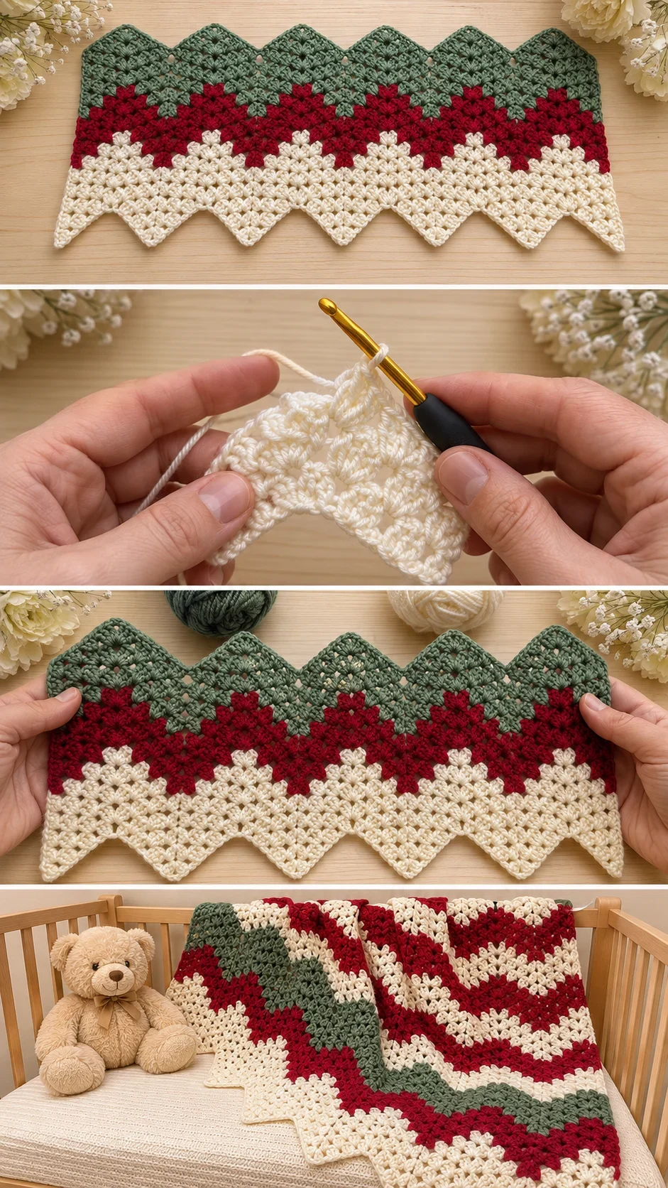 Crochet Baby Blanket: A Timeless Holiday Keepsake pattern