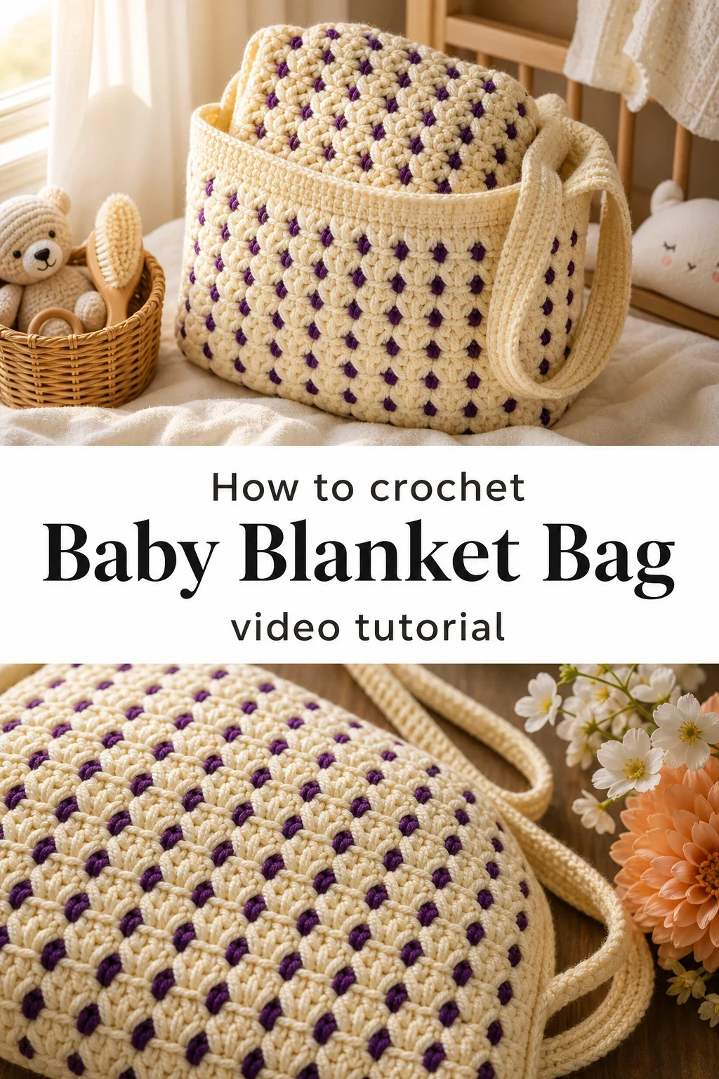 Crochet Baby Blanket Bag: A Charming Two-in-One Treasure