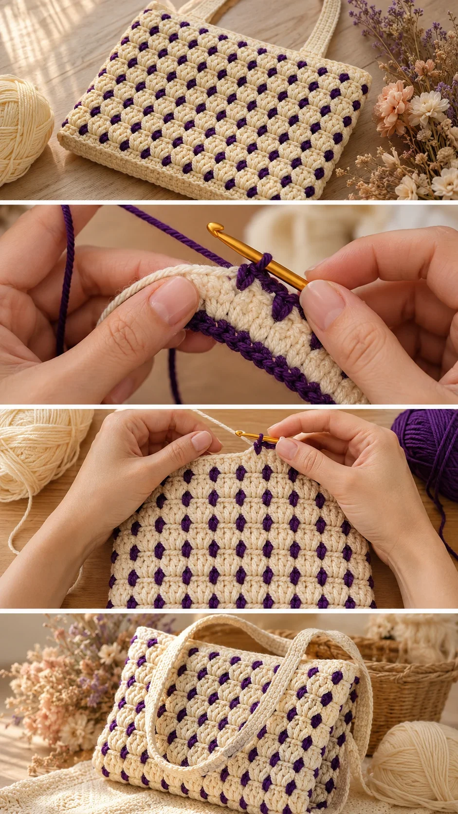 Crochet Baby Blanket Bag: A Charming Two-in-One Treasure pattern