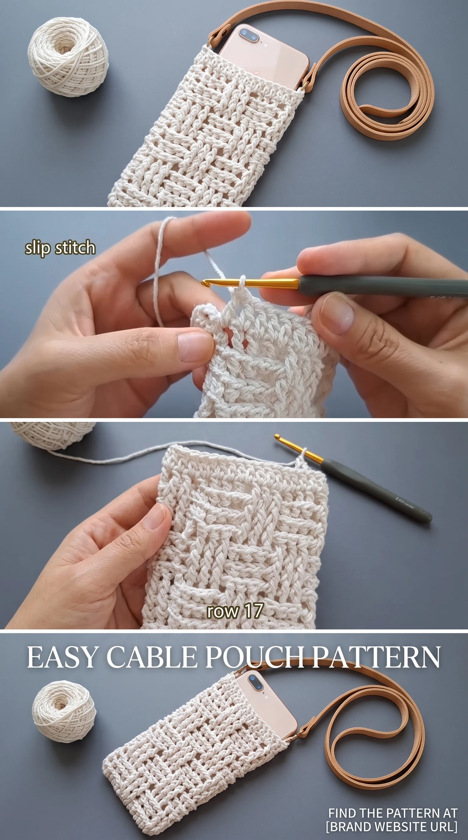 Crochet Basket Weave Phone Bag: A Chic Everyday Essential pattern