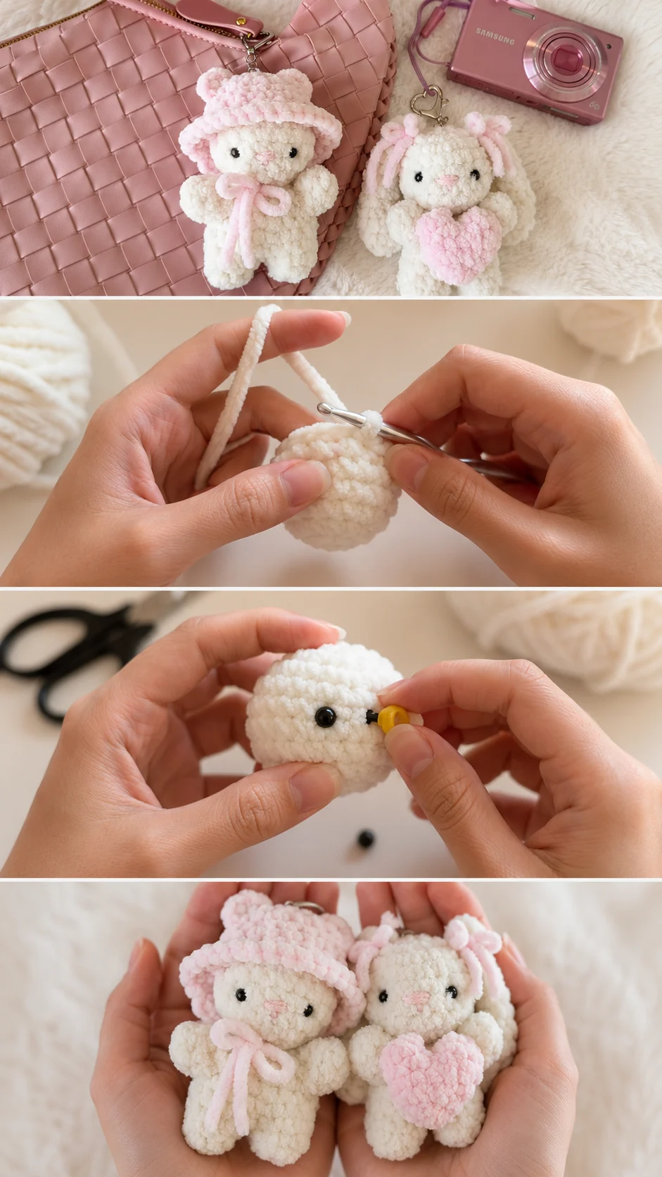Crochet Bear & Bunny Plushies: A Sweet Charming Keepsake pattern