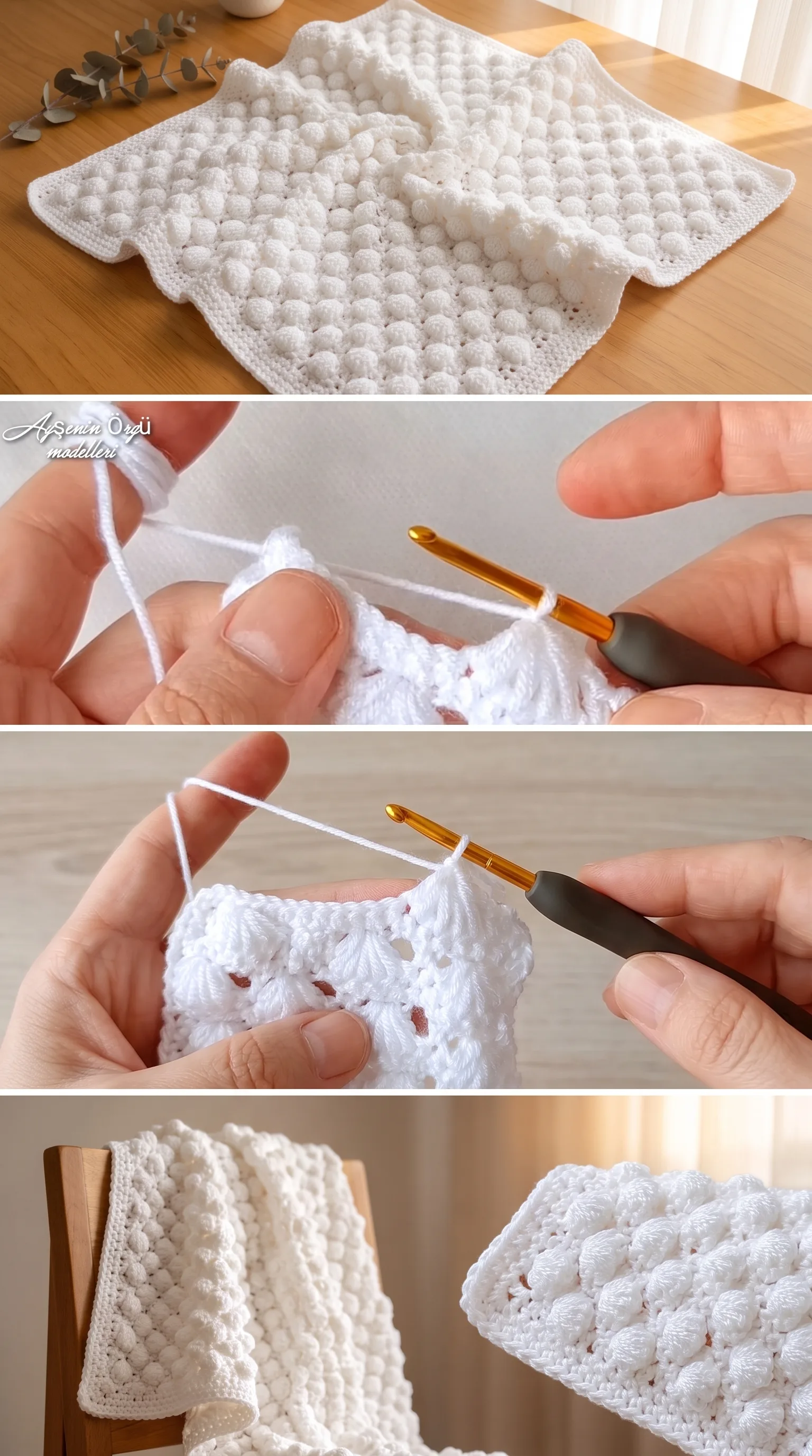 Crochet Bobble Baby Blanket: A Soft and Dreamy Treasure pattern