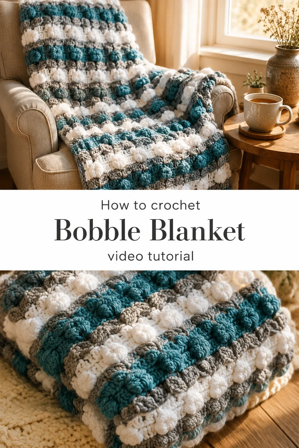 Crochet Bobble Blanket: A Textured Timeless Treasure