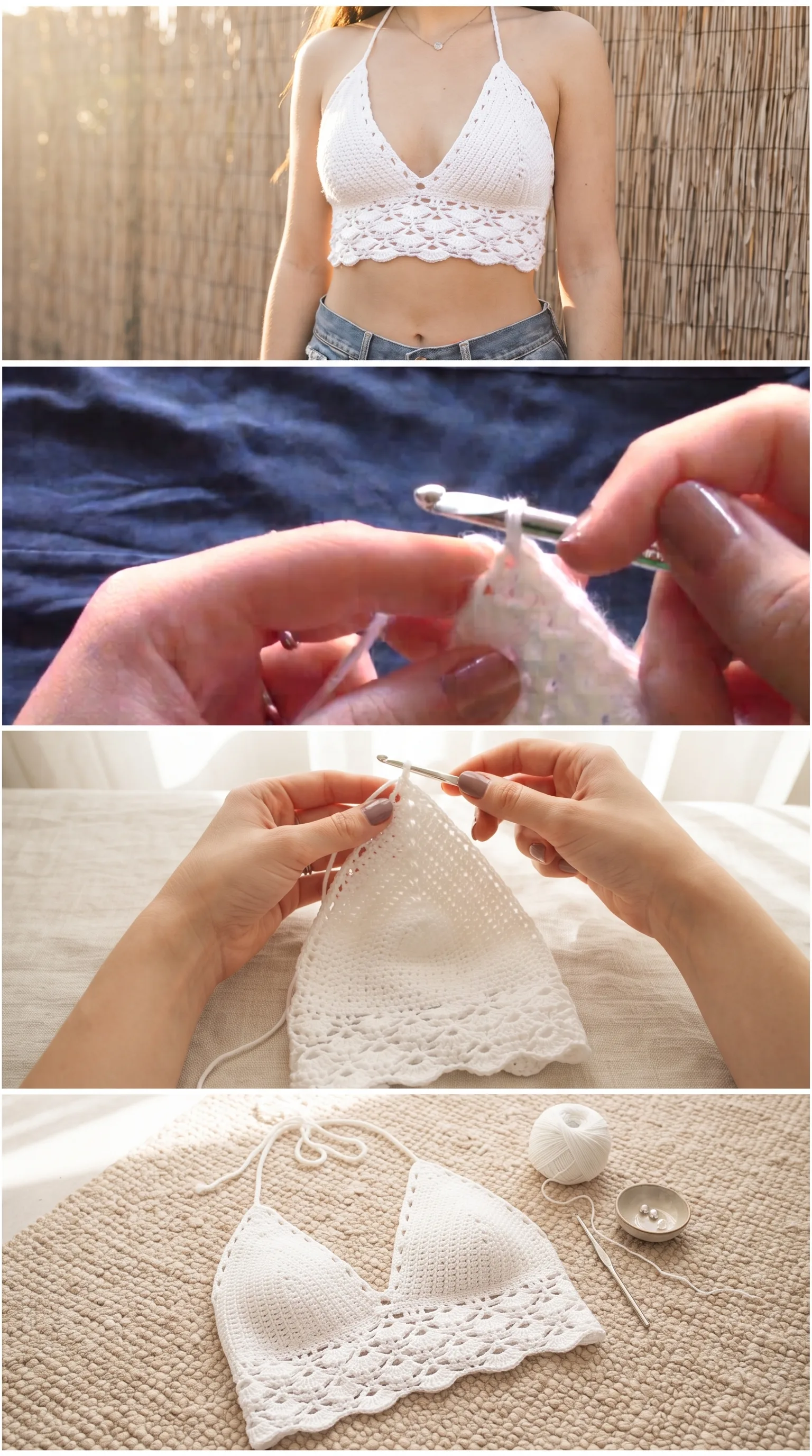 Crochet Boho Halter Top: A Breezy Summer Essential pattern