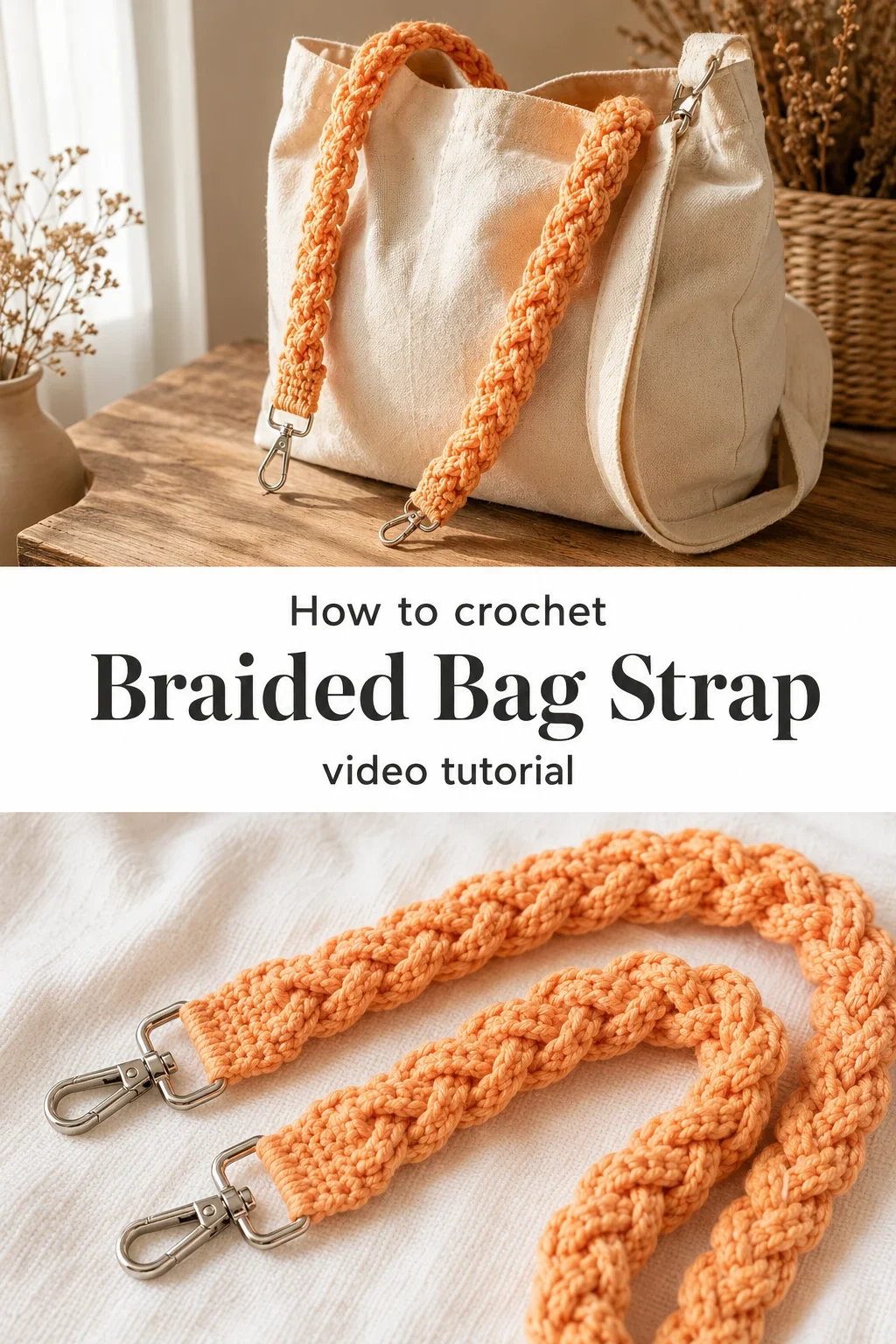 Crochet Braided Bag Strap: A Bold Personalized Accent