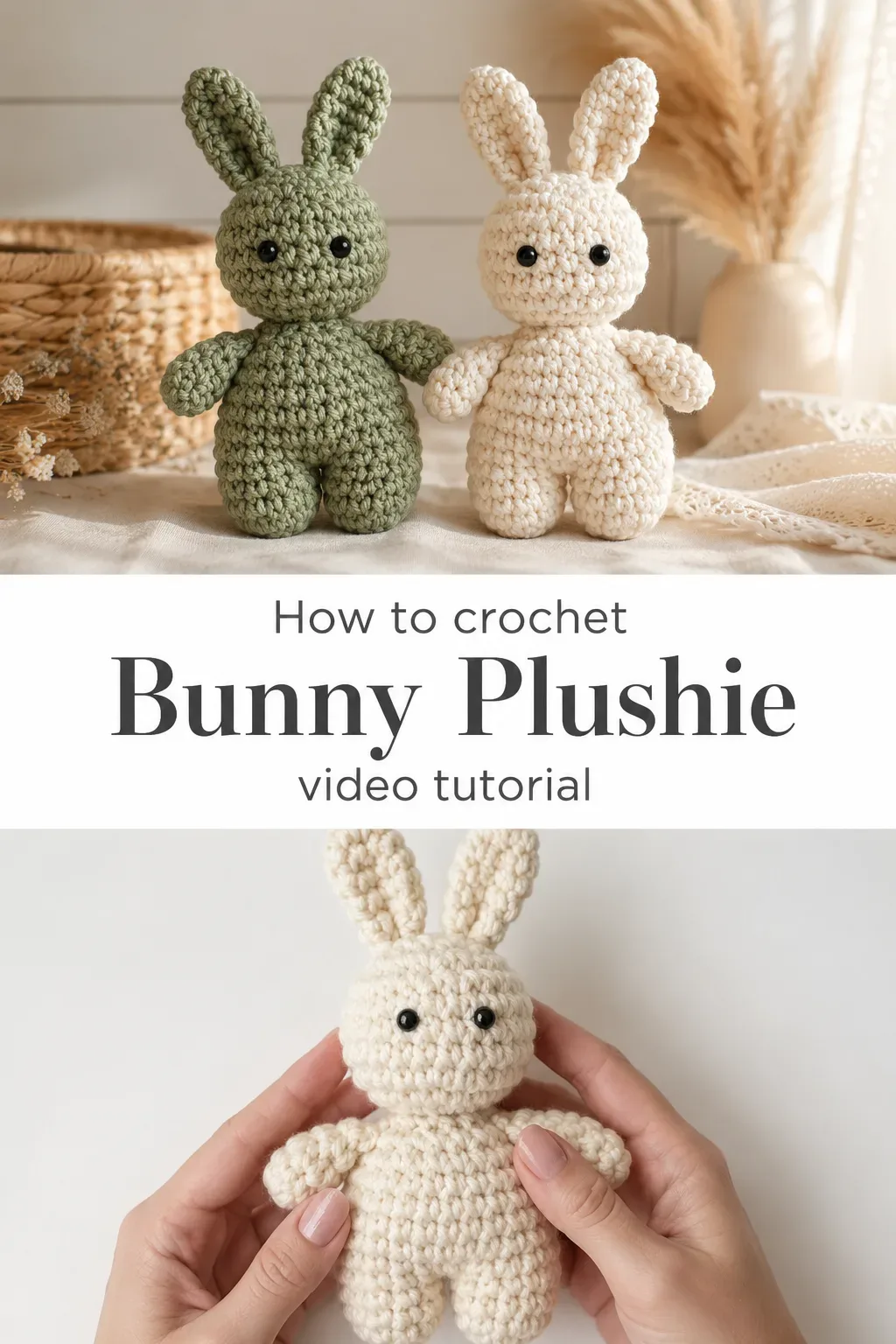 Crochet Bunny Plushie: A Sweet and Cuddly Companion