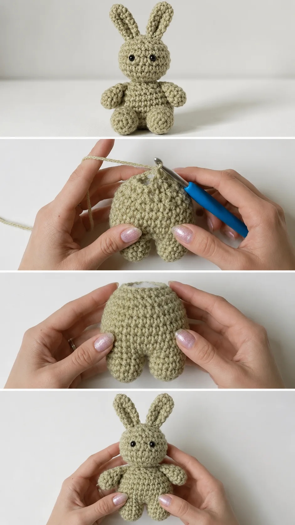Crochet Bunny Plushie: A Sweet and Cuddly Companion pattern