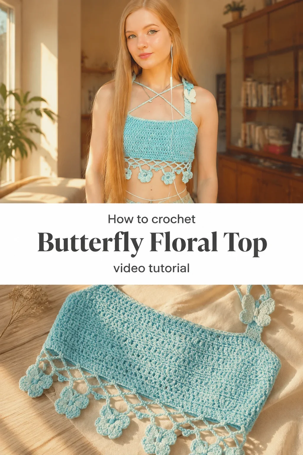 Crochet Butterfly Floral Top: A Whimsical Summer Essential