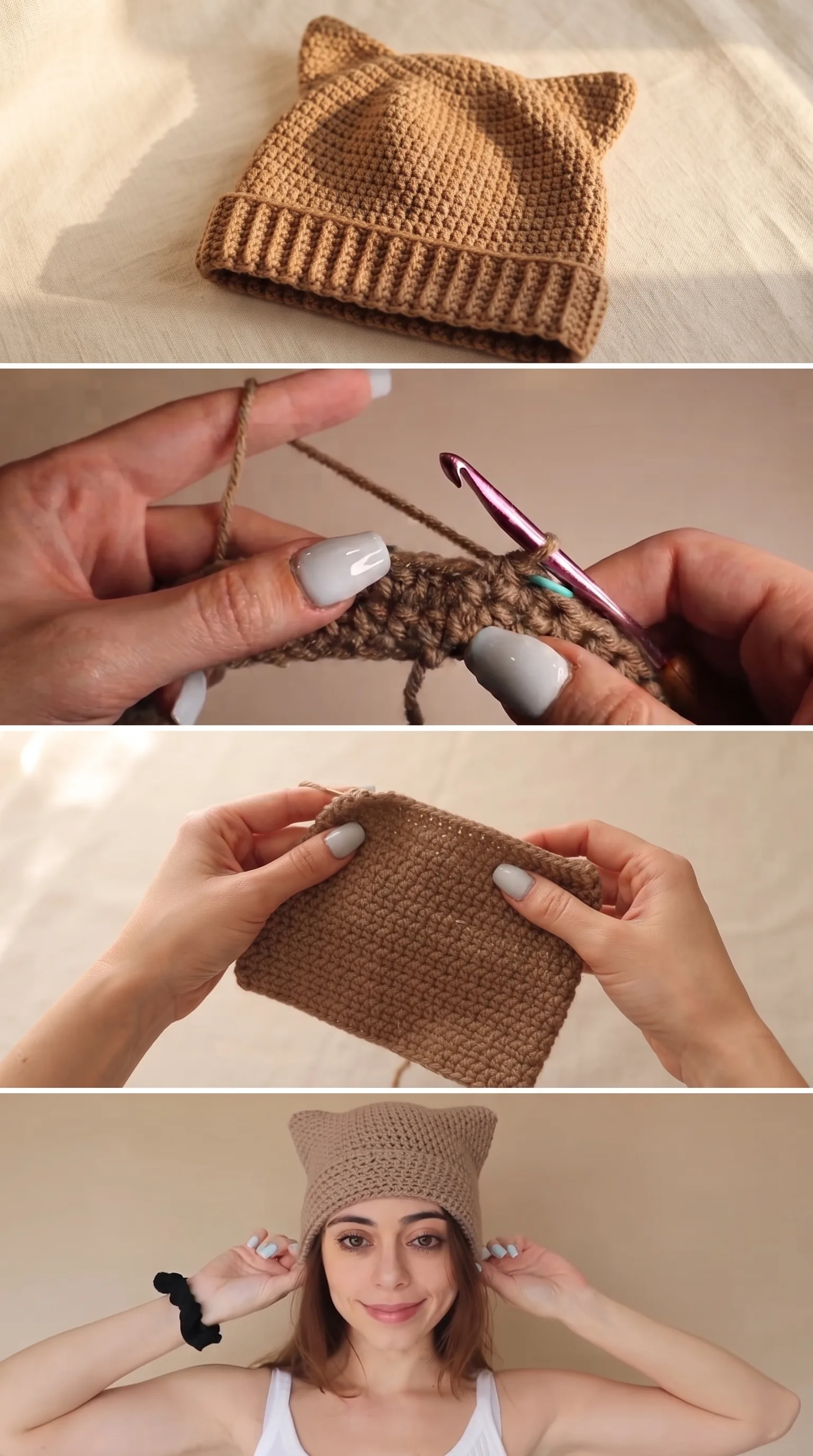 Crochet Cat Beanie: A Charming Winter Essential pattern