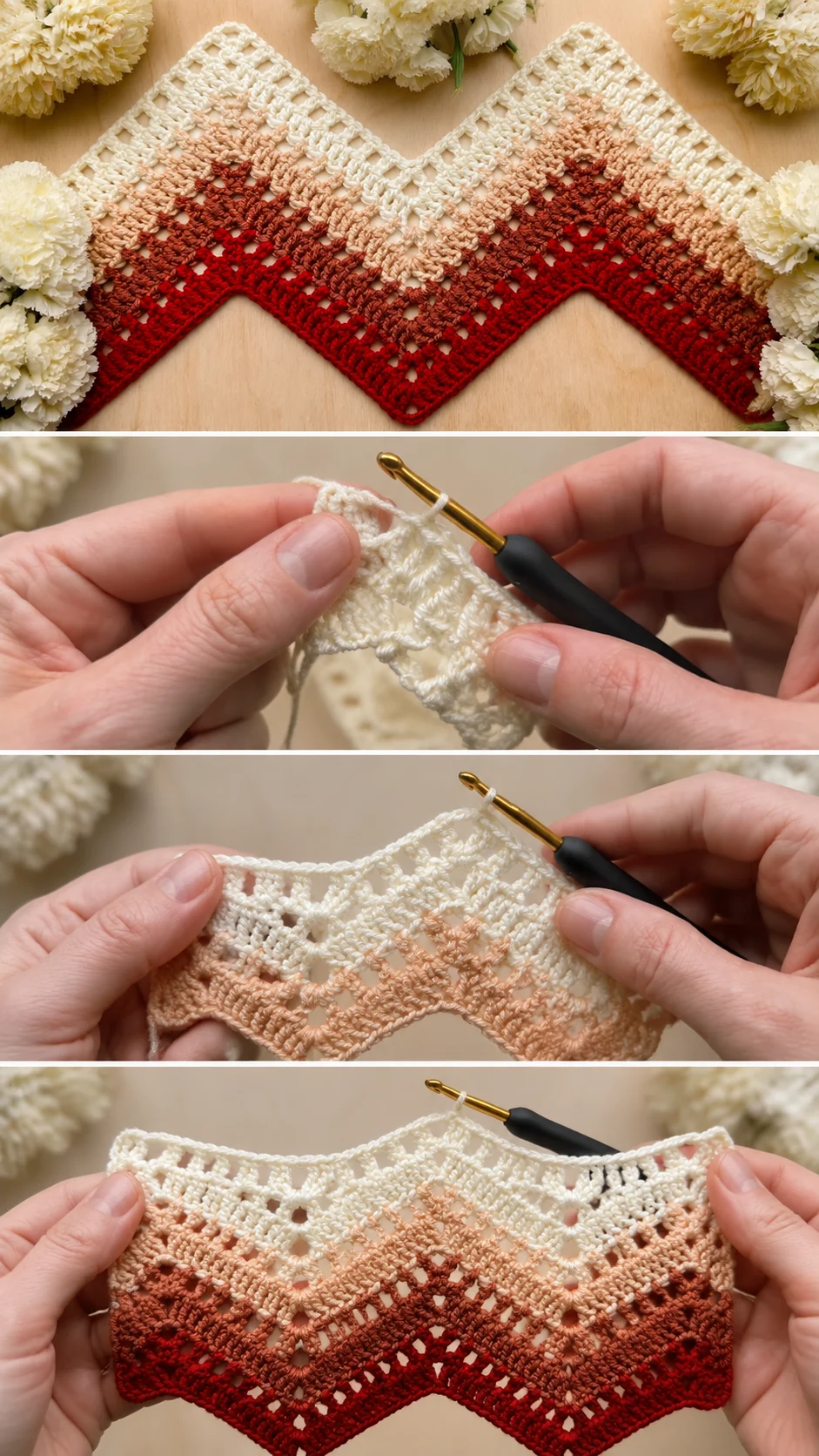Crochet Chevron Blanket: A Bold and Timeless Classic pattern
