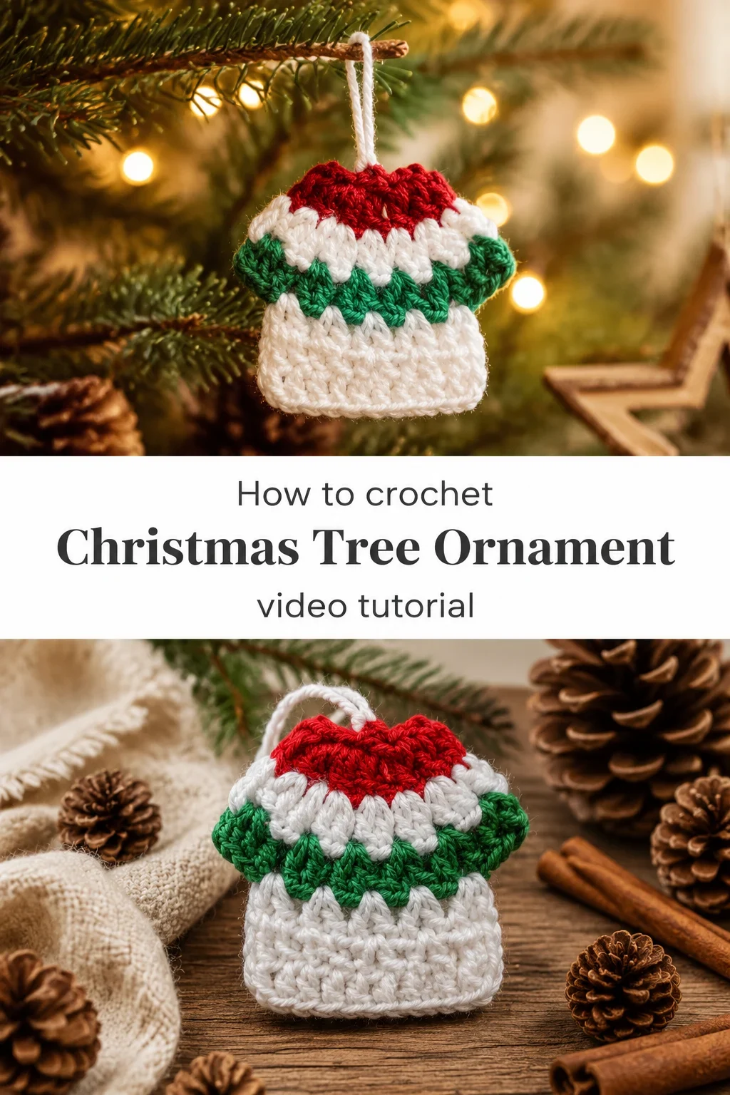 Crochet Christmas Tree Ornaments: A Festive Holiday Accent