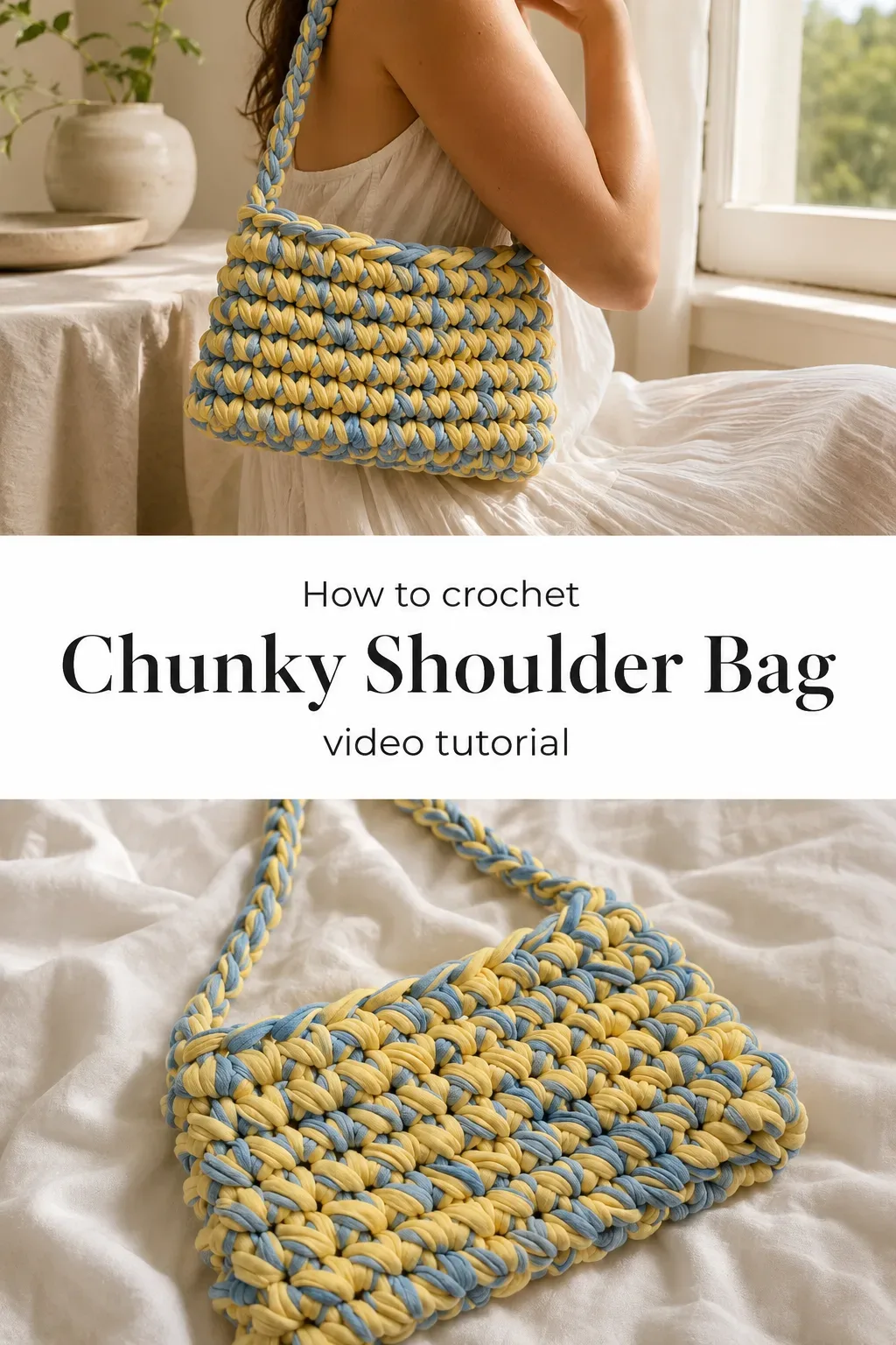 Crochet Chunky Shoulder Bag: A Chic Summer Essential