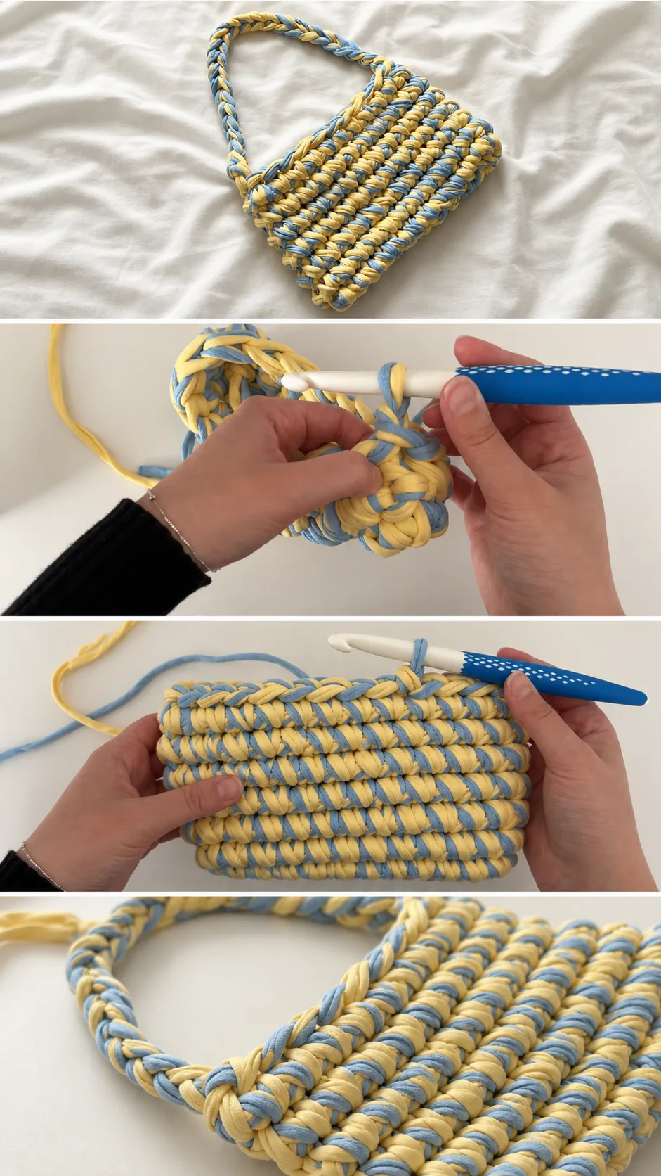 Crochet Chunky Shoulder Bag: A Chic Summer Essential pattern
