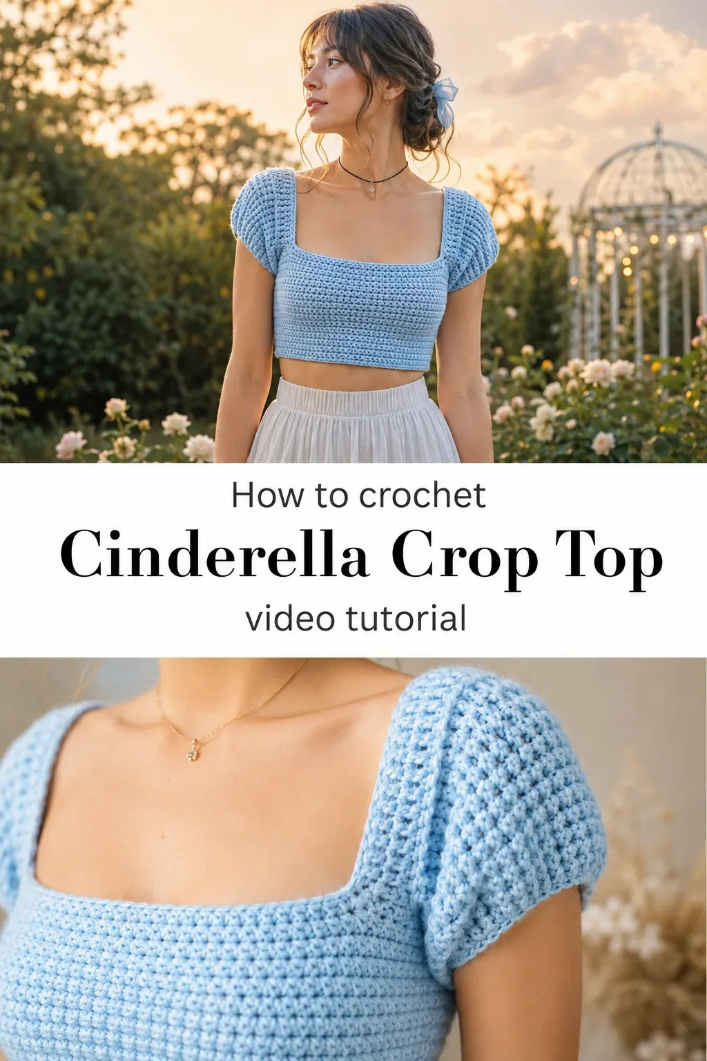 Crochet Cinderella Crop Top: A Whimsical Dreamy Classic