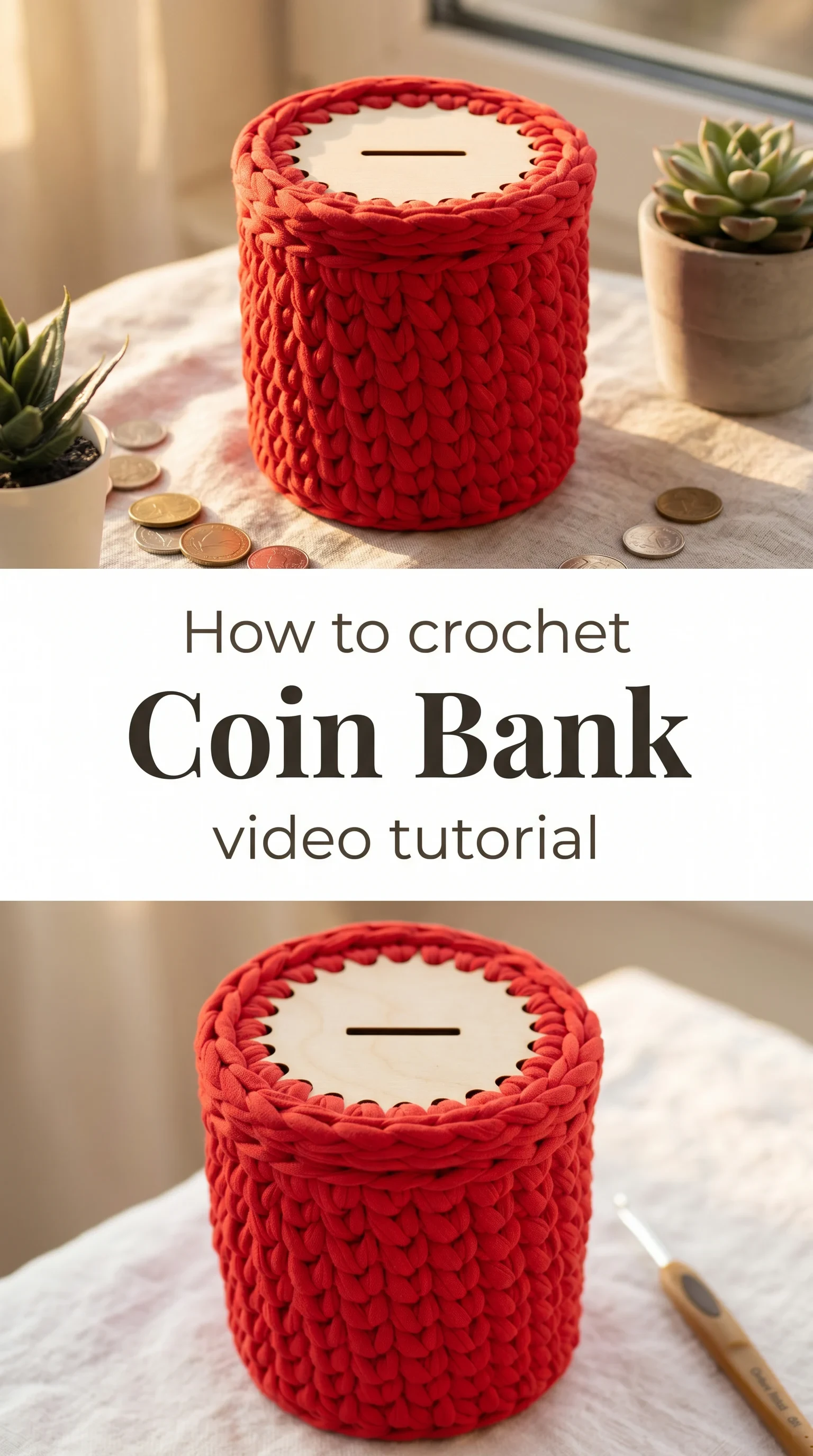 Crochet Coin Bank: A Charming Handcrafted Keepsake