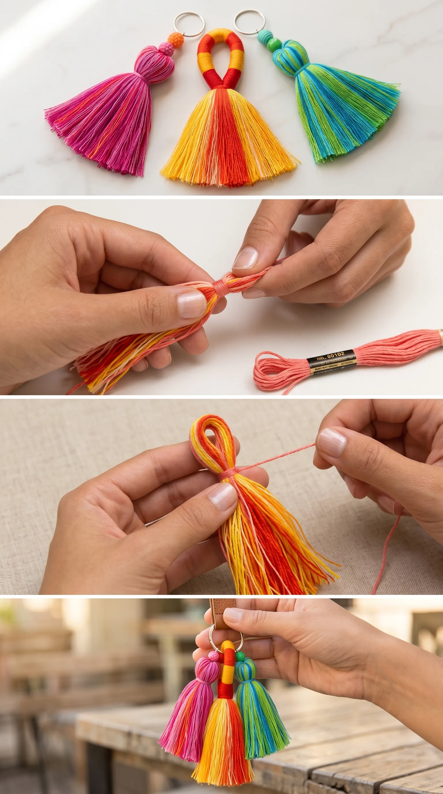 Crochet Decorative Tassels: A Colorful Handmade Accent pattern