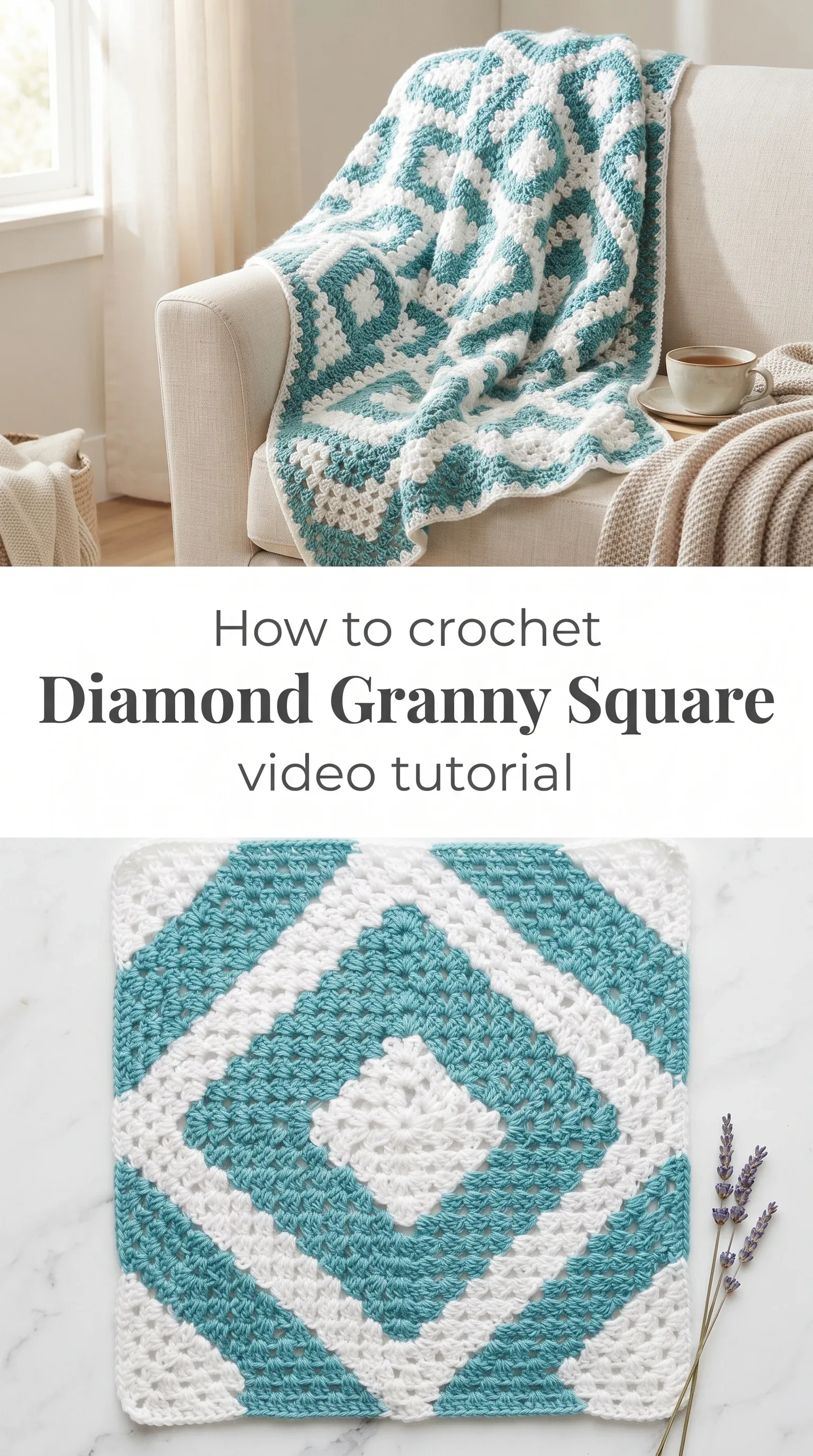 Crochet Diamond Granny Square: A Timeless Blanket Classic