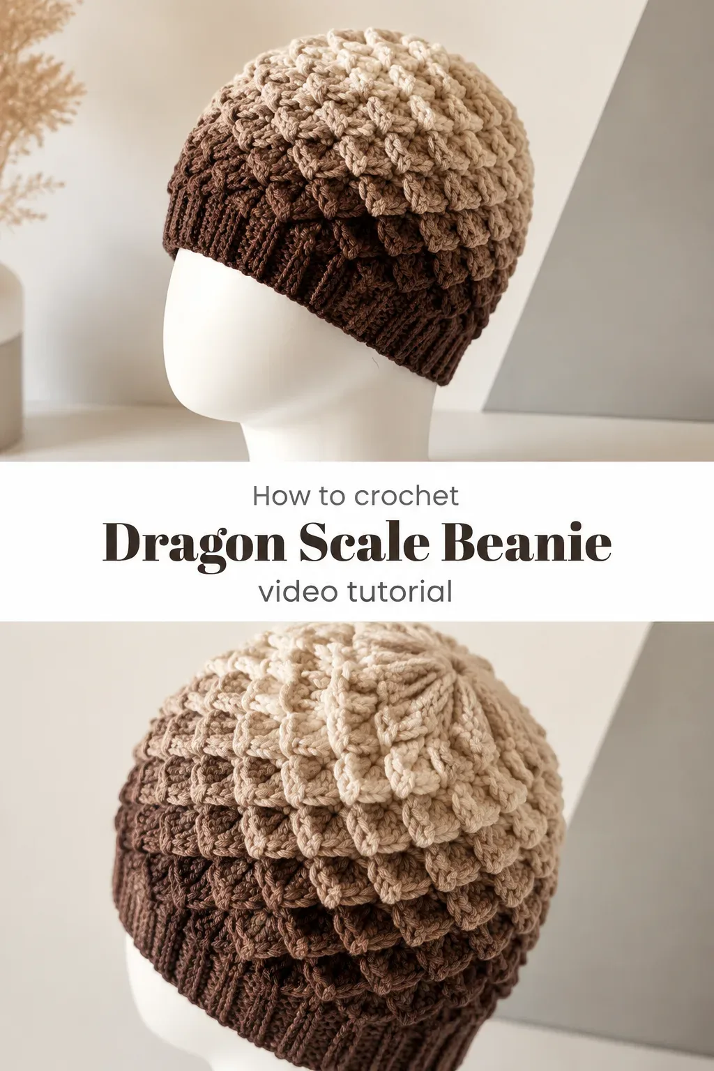 Crochet Dragon Scale Beanie: A Bold Winter Essential
