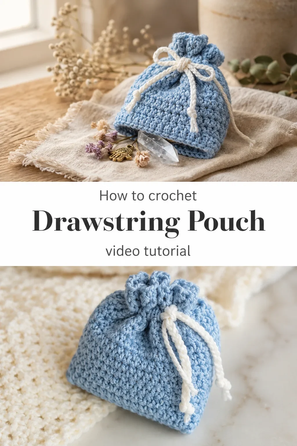 Crochet Drawstring Pouch: A Charming Little Treasure