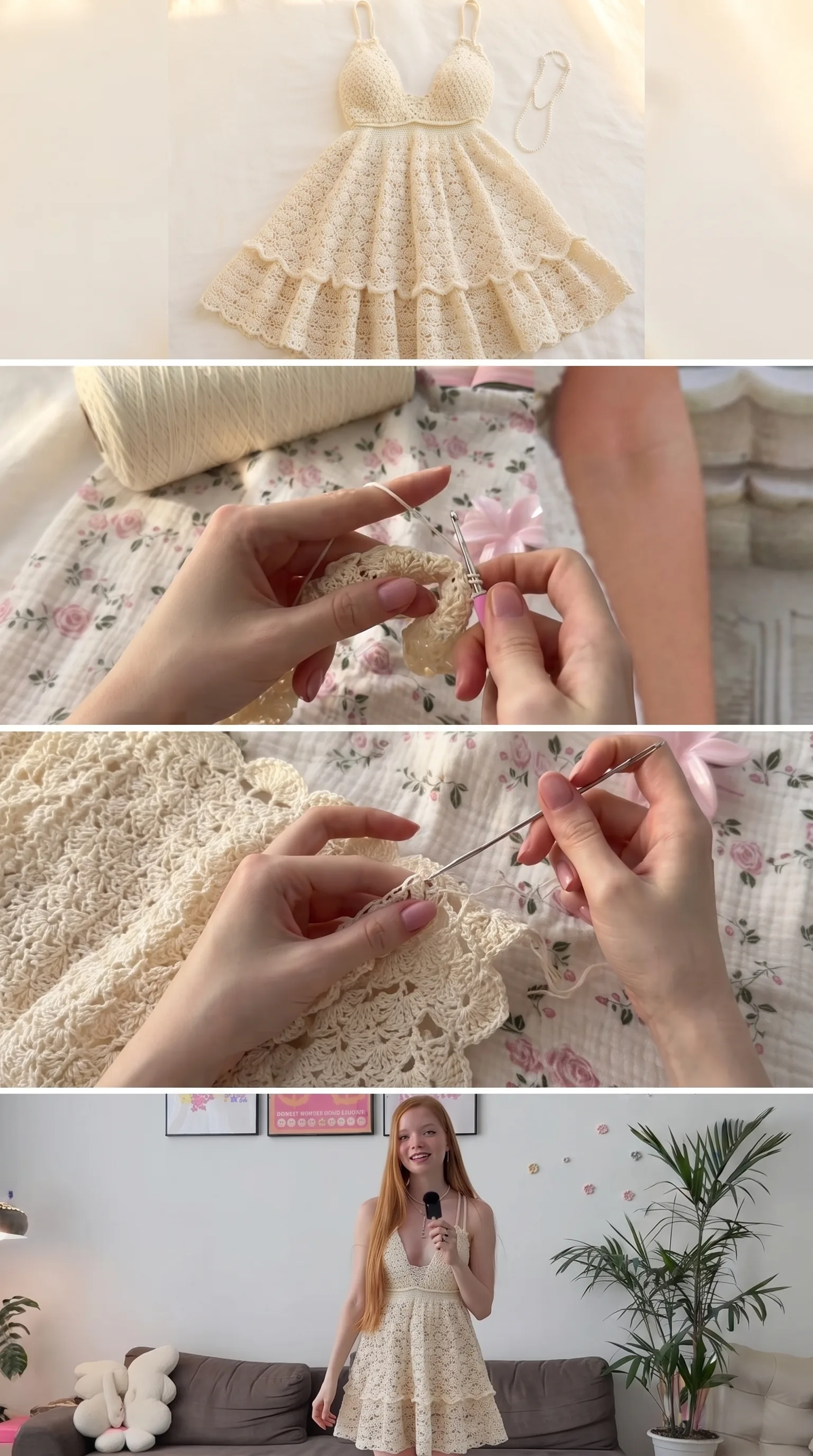 Crochet Dream Dress: A Romantic Handmade Masterpiece pattern