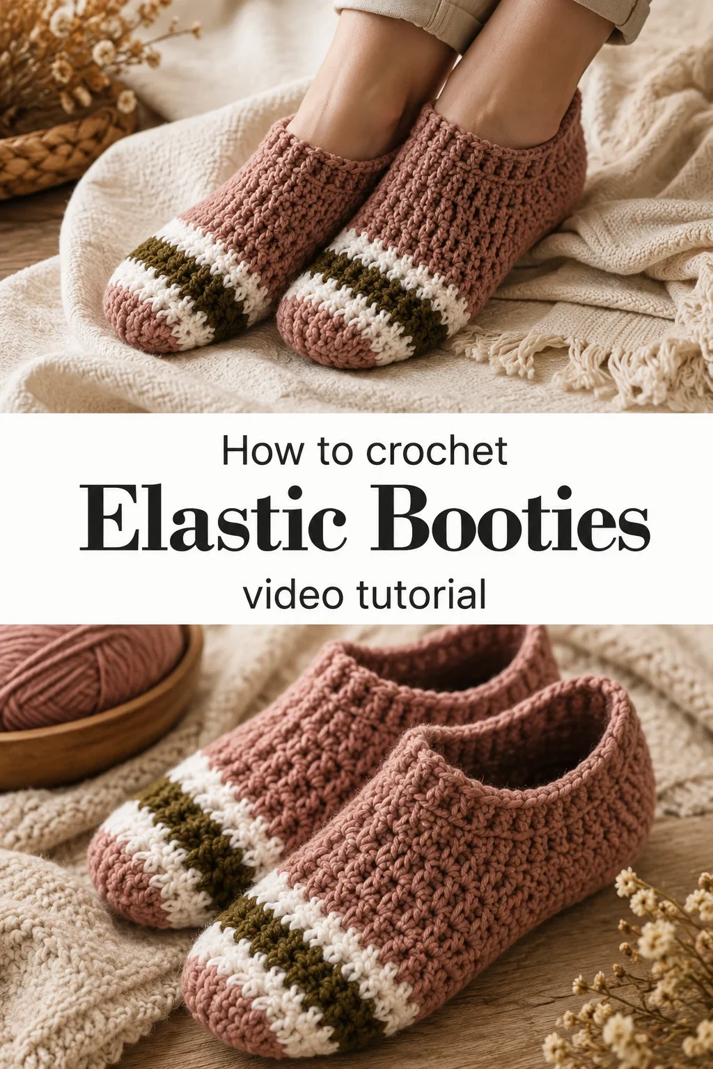 Crochet Elastic Booties: A Chic and Cozy Staple