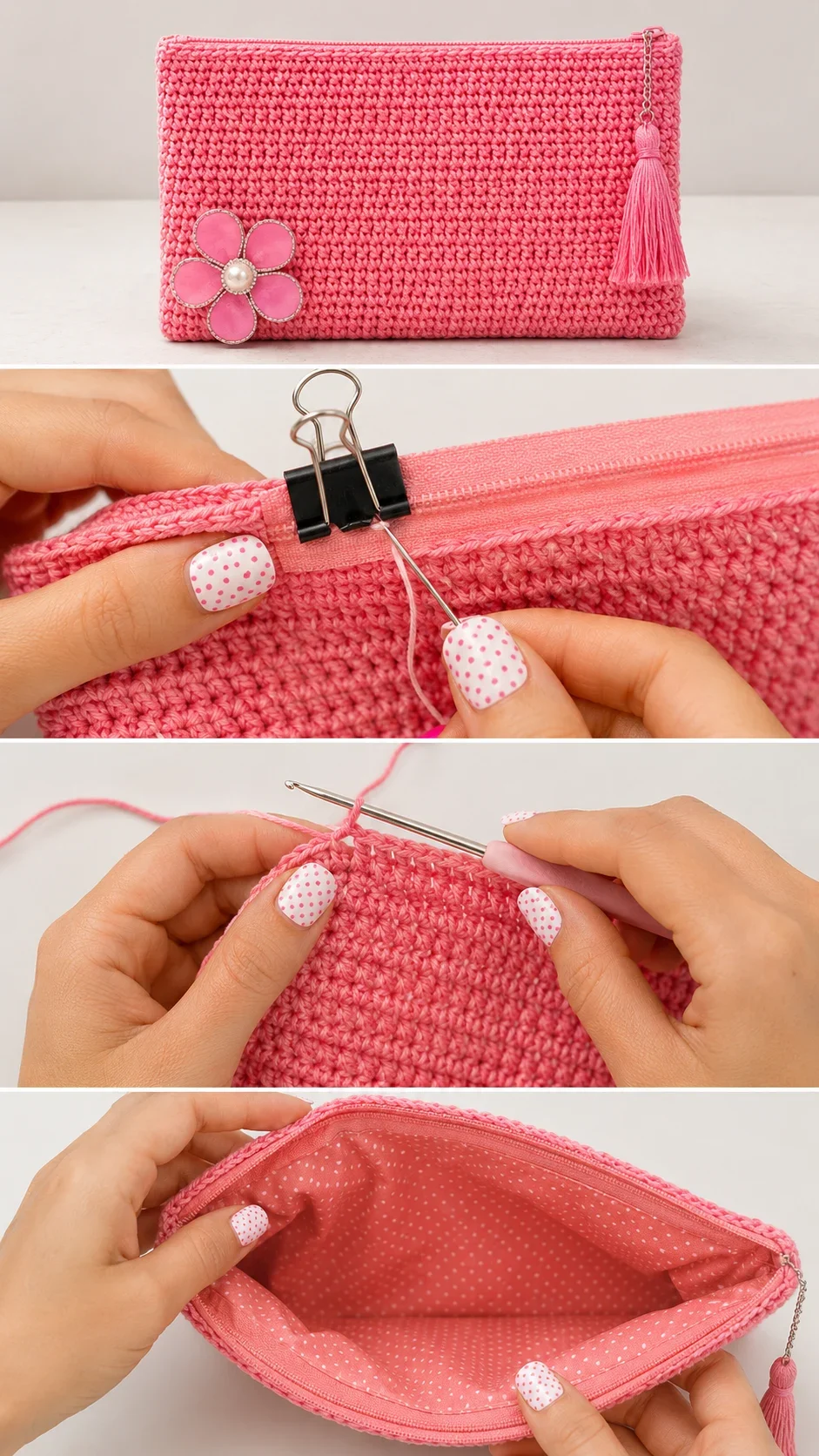 Crochet Evening Clutch: A Chic and Feminine Essential pattern