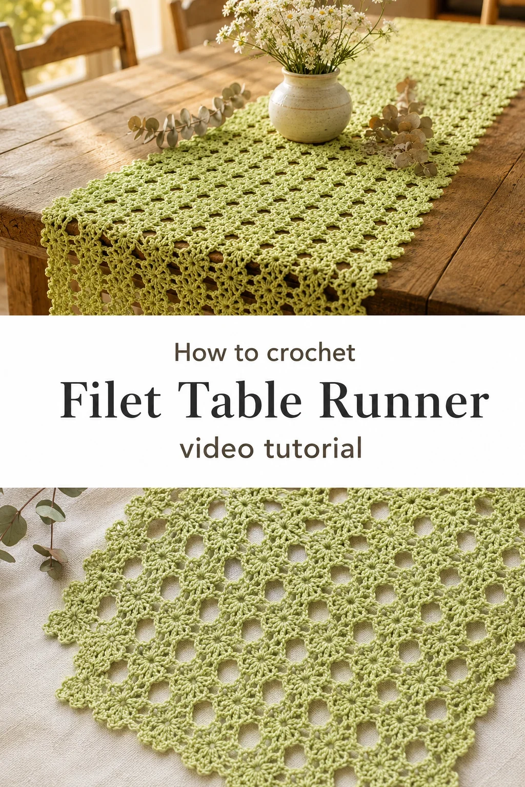 Crochet Fillet Table Runner: A Timeless Lace Statement