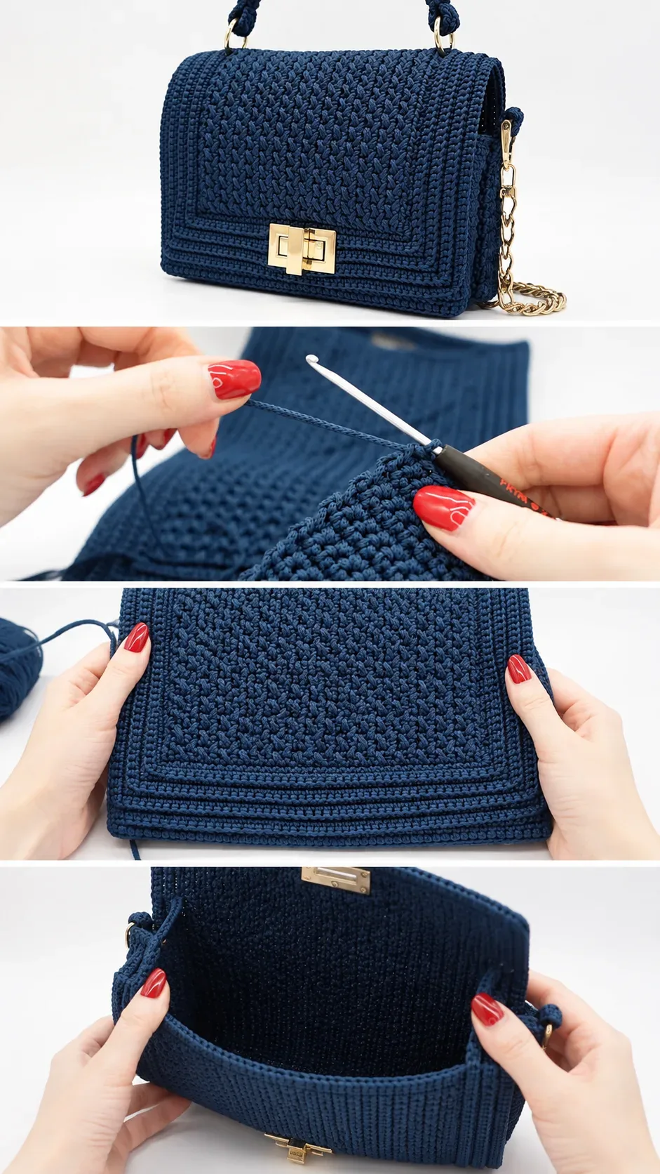 Crochet Flap Bag: A Chic and Timeless Accessory pattern