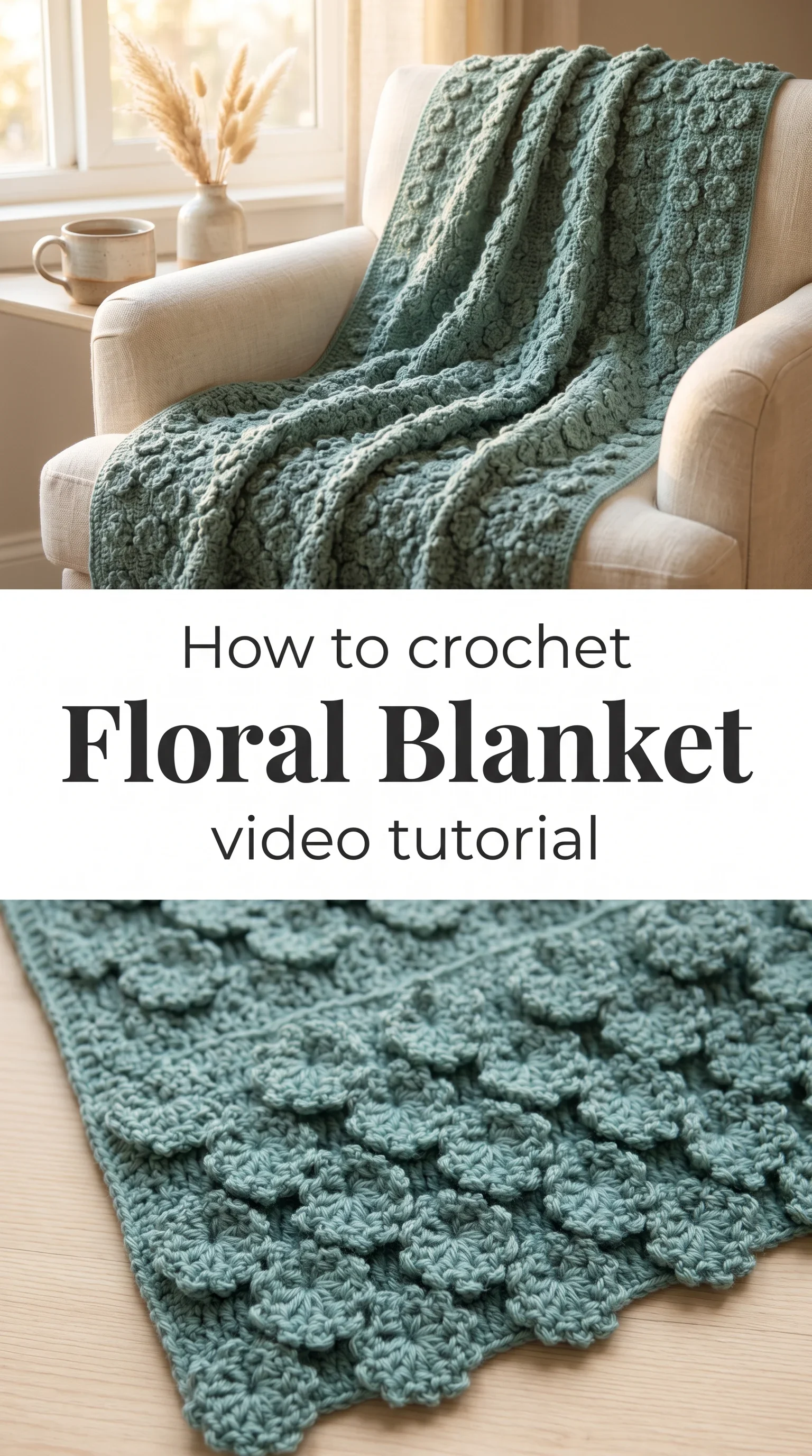 Crochet Floral Blanket: A Timeless Textured Classic