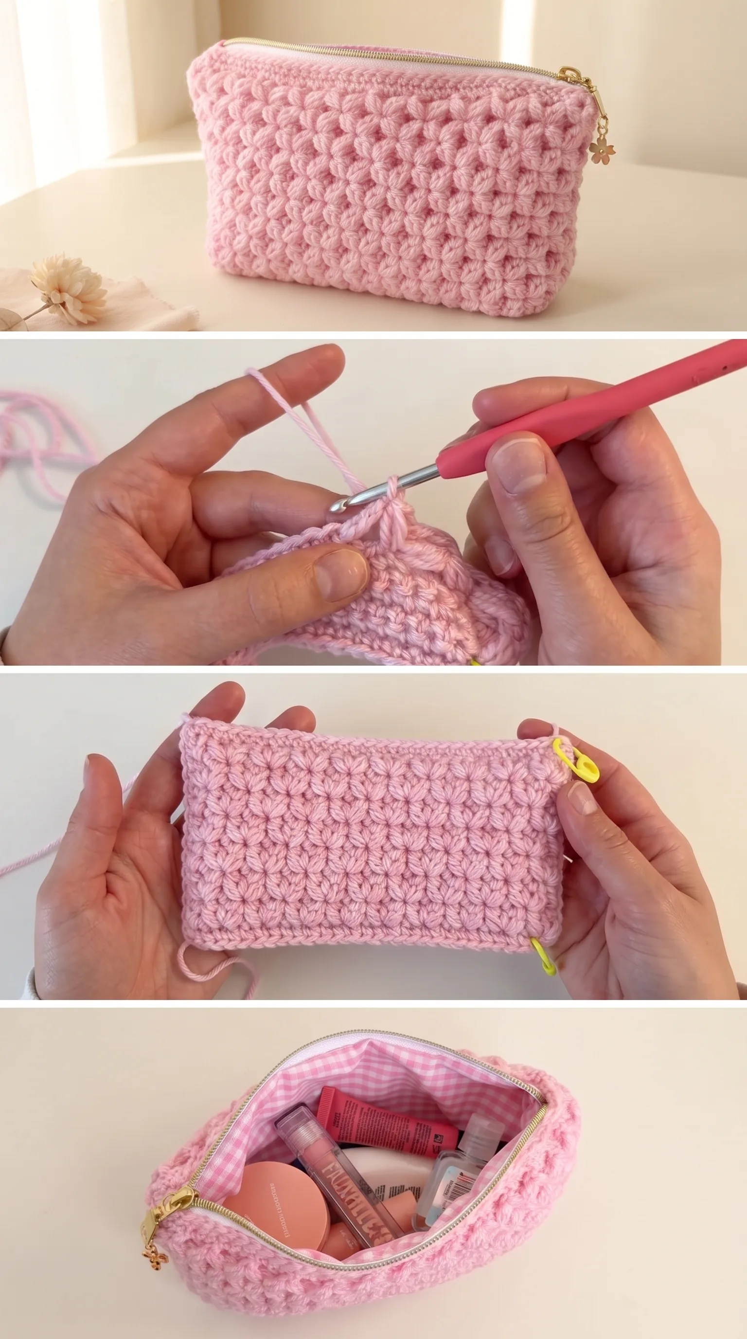 Crochet Floral Clutch Bag: A Chic and Feminine Essential pattern