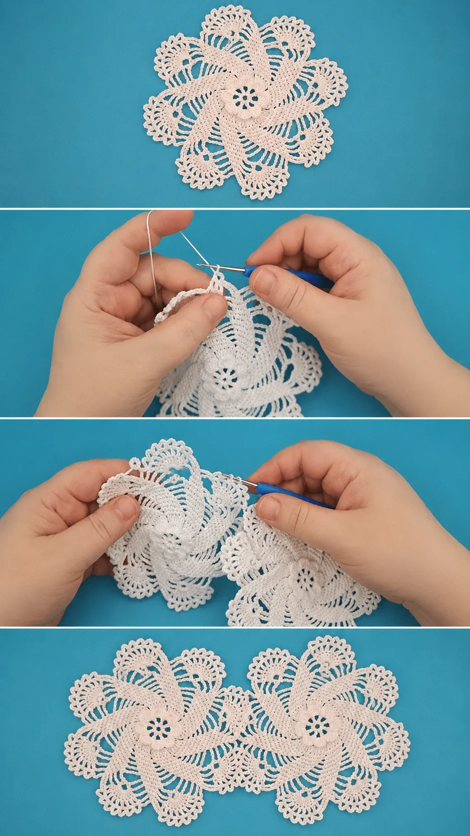 Crochet Floral Lace Top: A Delicate Summer Essential pattern