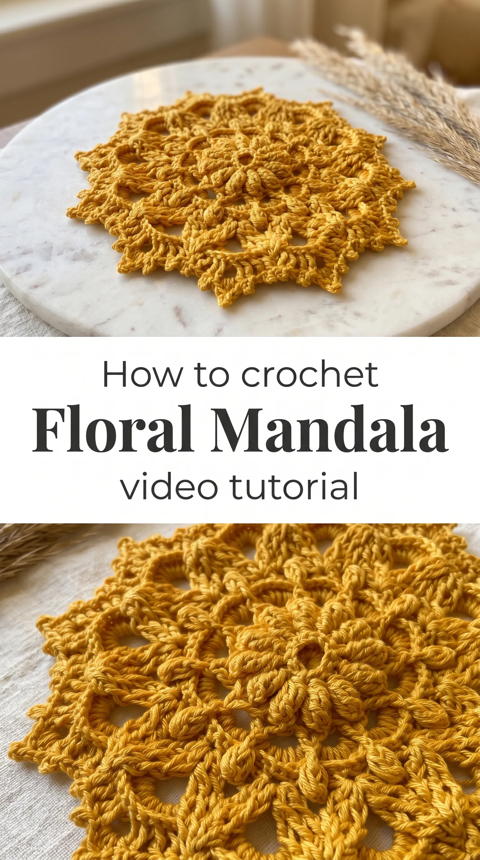 Crochet Floral Mandala: A Stunning Decorative Piece