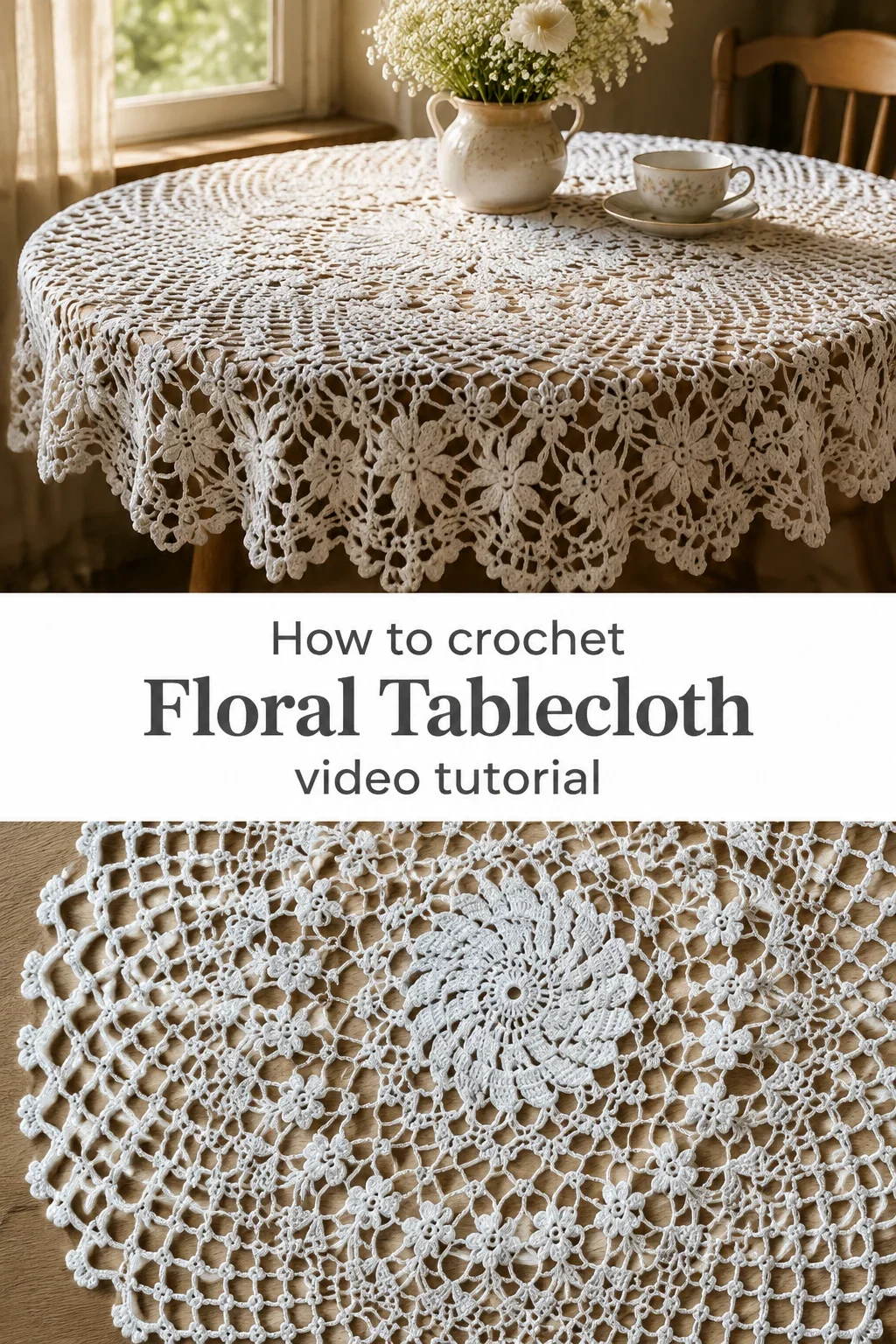 Crochet Floral Tablecloth: A Timeless Handmade Treasure