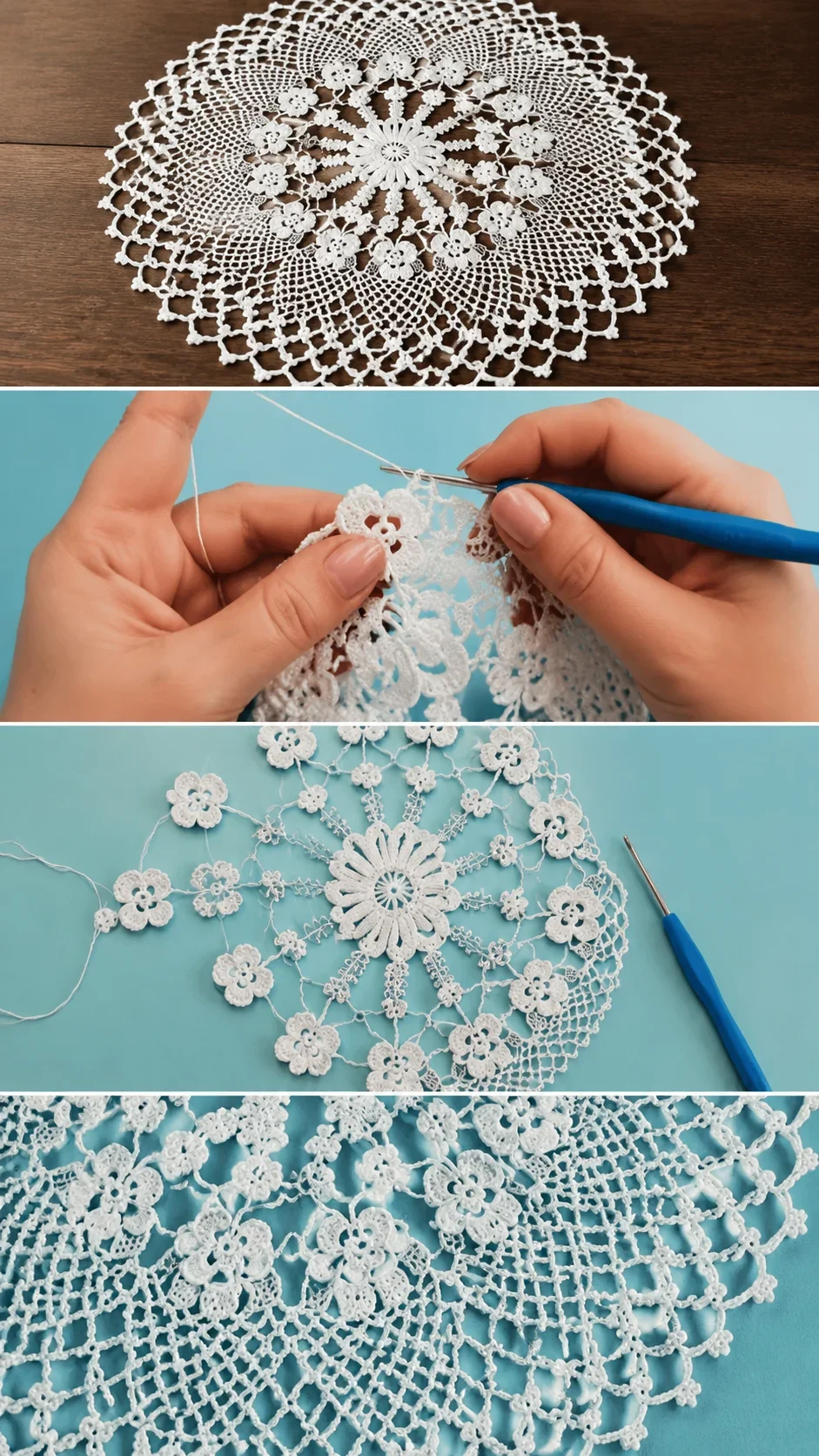 Crochet Floral Tablecloth: A Timeless Handmade Treasure pattern