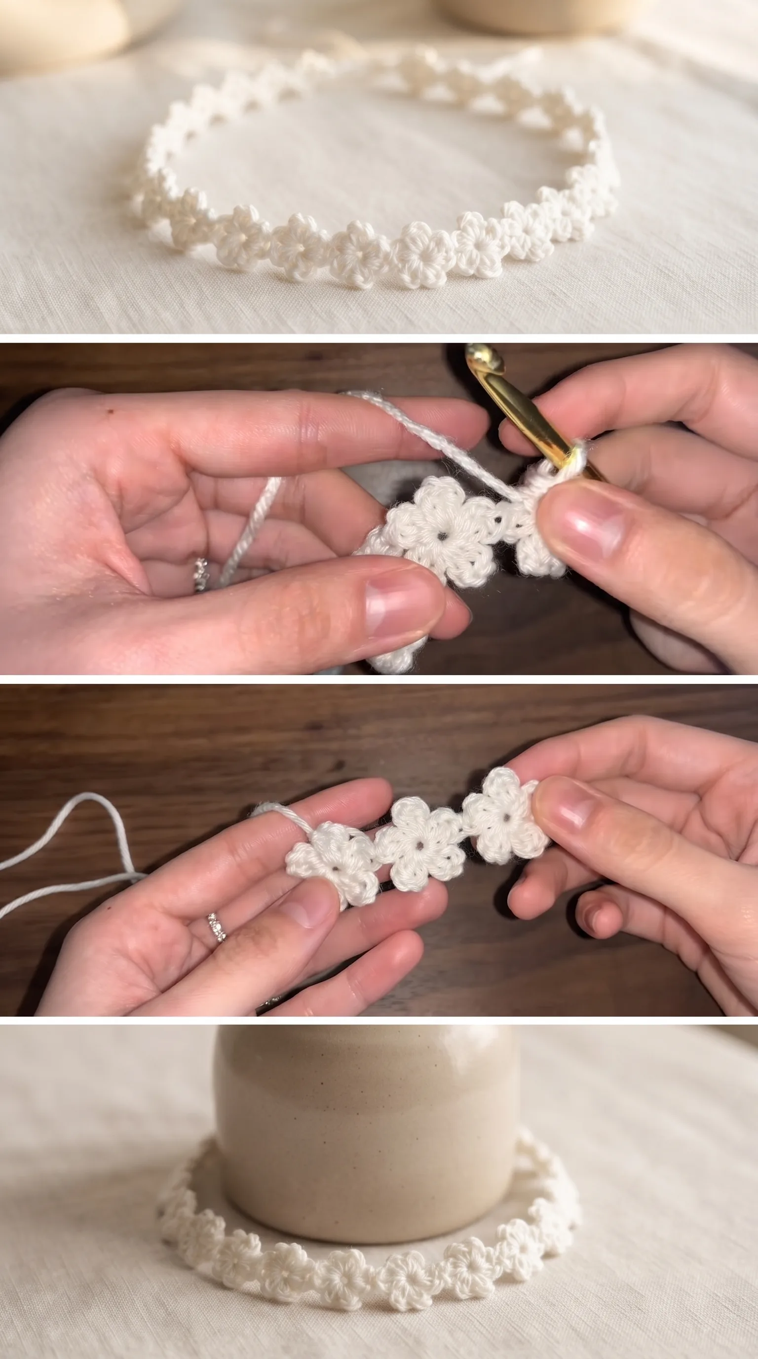 Crochet Flower Choker: A Delicate and Charming Accessory pattern