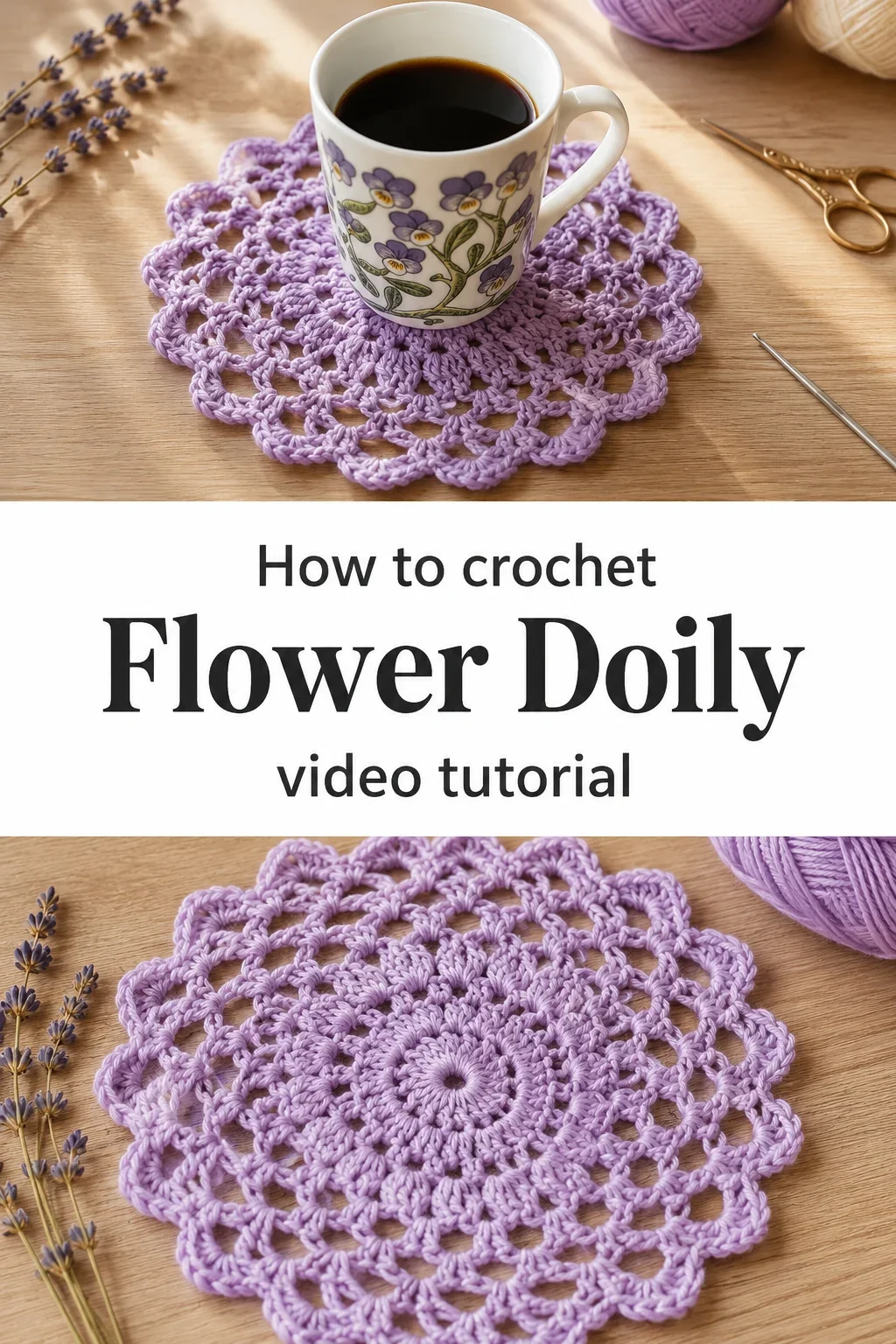 Crochet Flower Doily: A Delicate and Timeless Accent