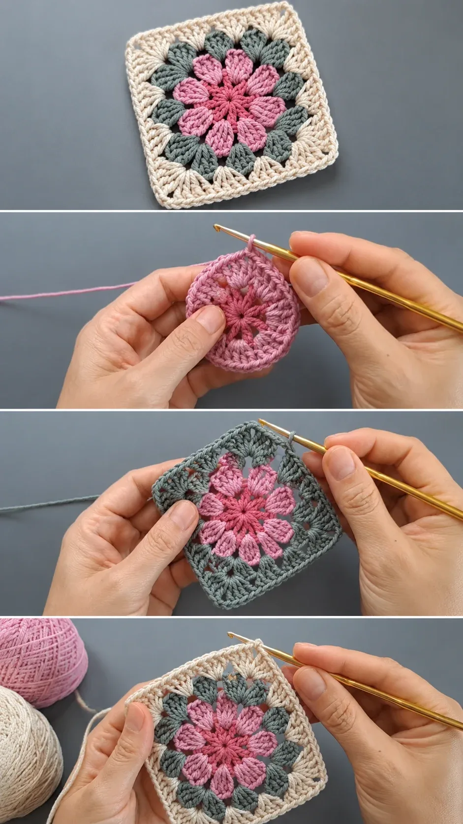 Crochet Flower Granny Square: A Timeless Floral Classic pattern