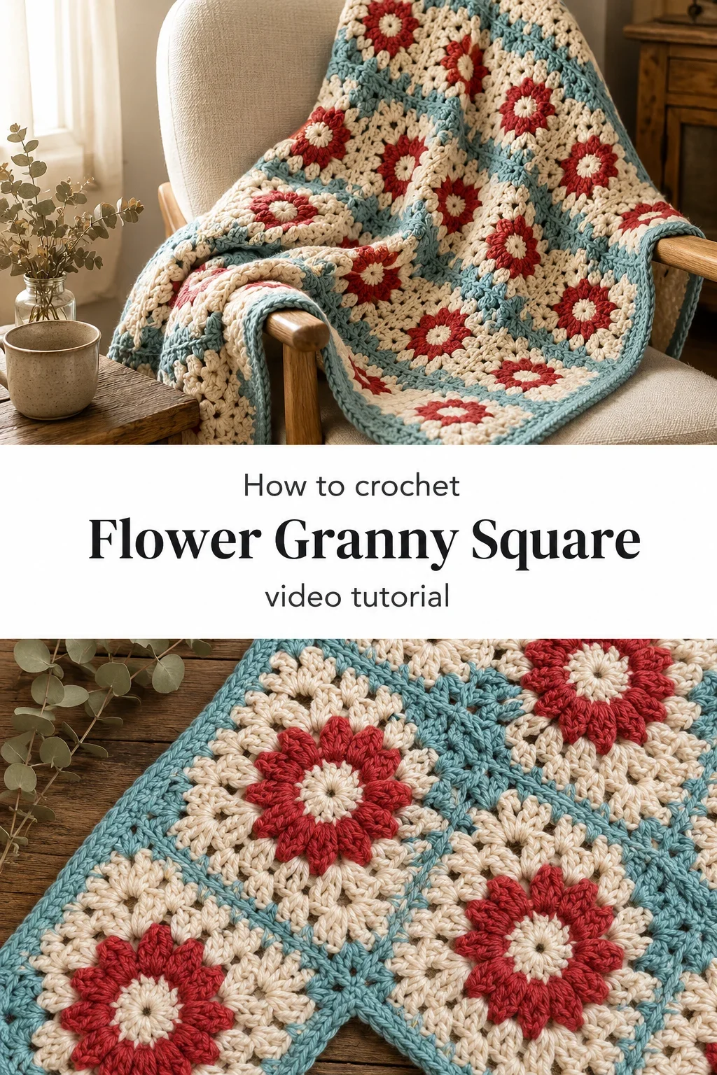 Crochet Flower Granny Square: A Timeless Vintage Classic