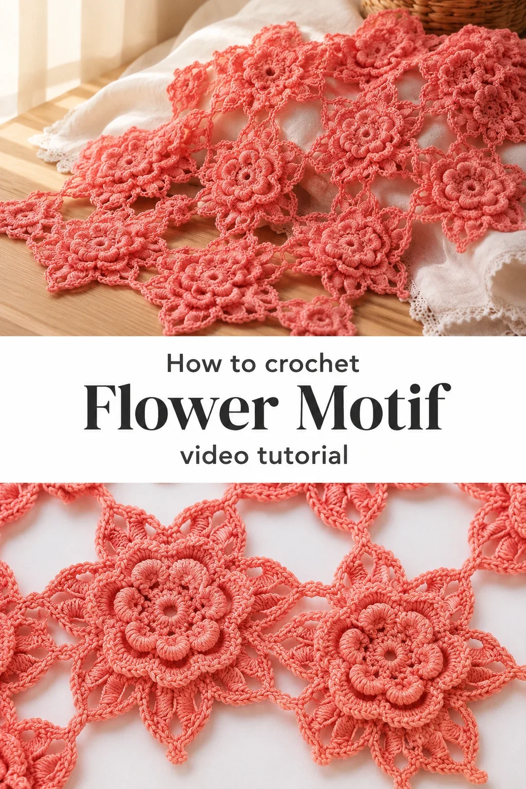 Crochet Flower Motif: A Delicate and Timeless Design