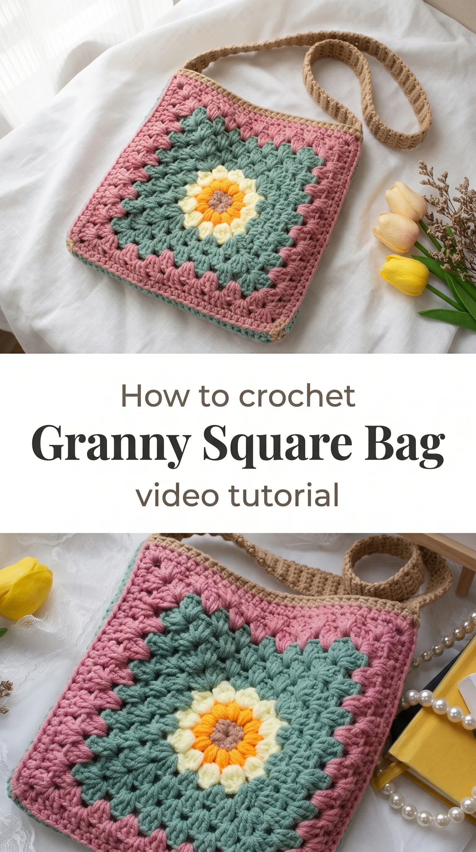 Crochet Granny Square Bag: A Charming Vintage Accessory
