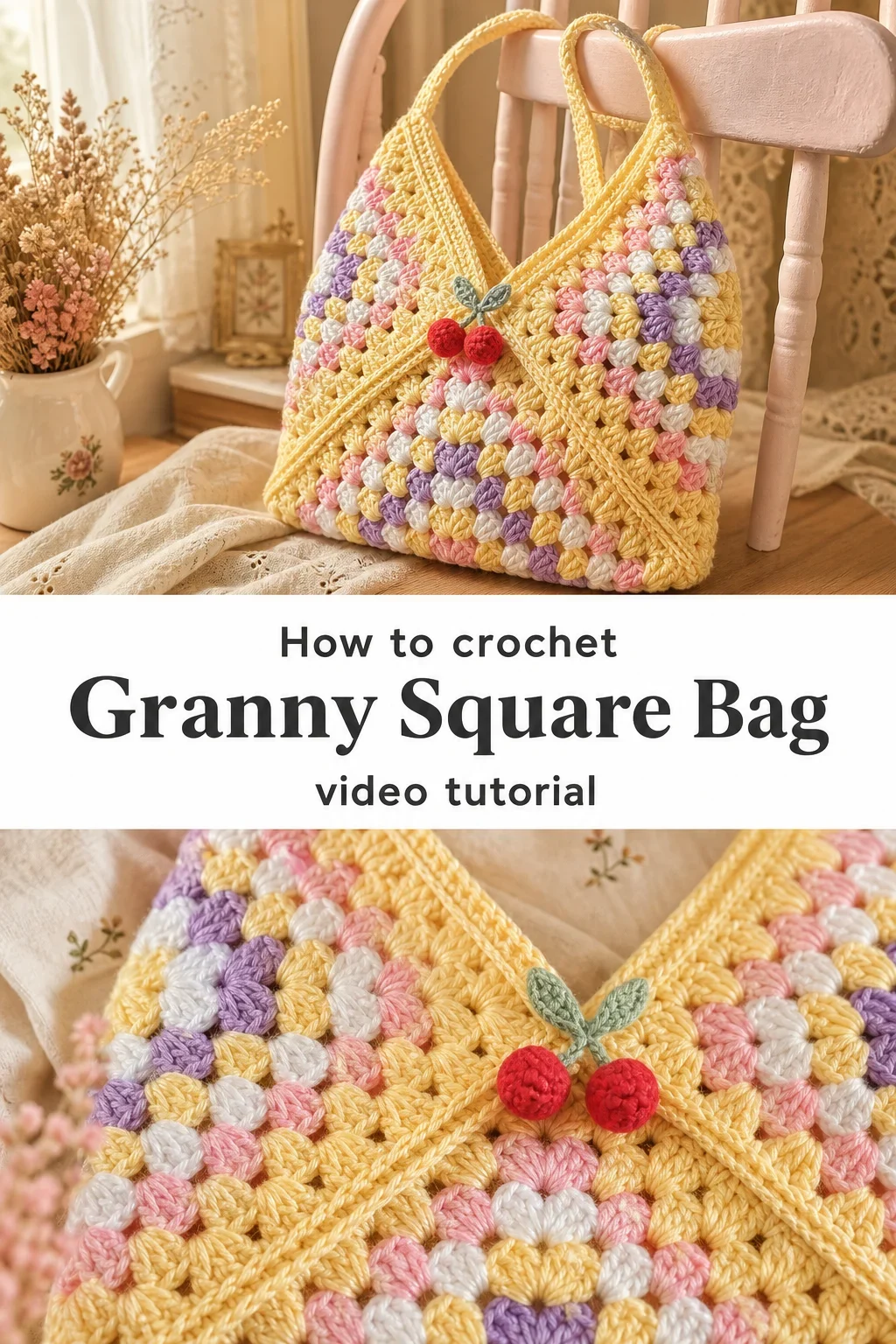 Crochet Granny Square Bag: A Charming Vintage Treasure